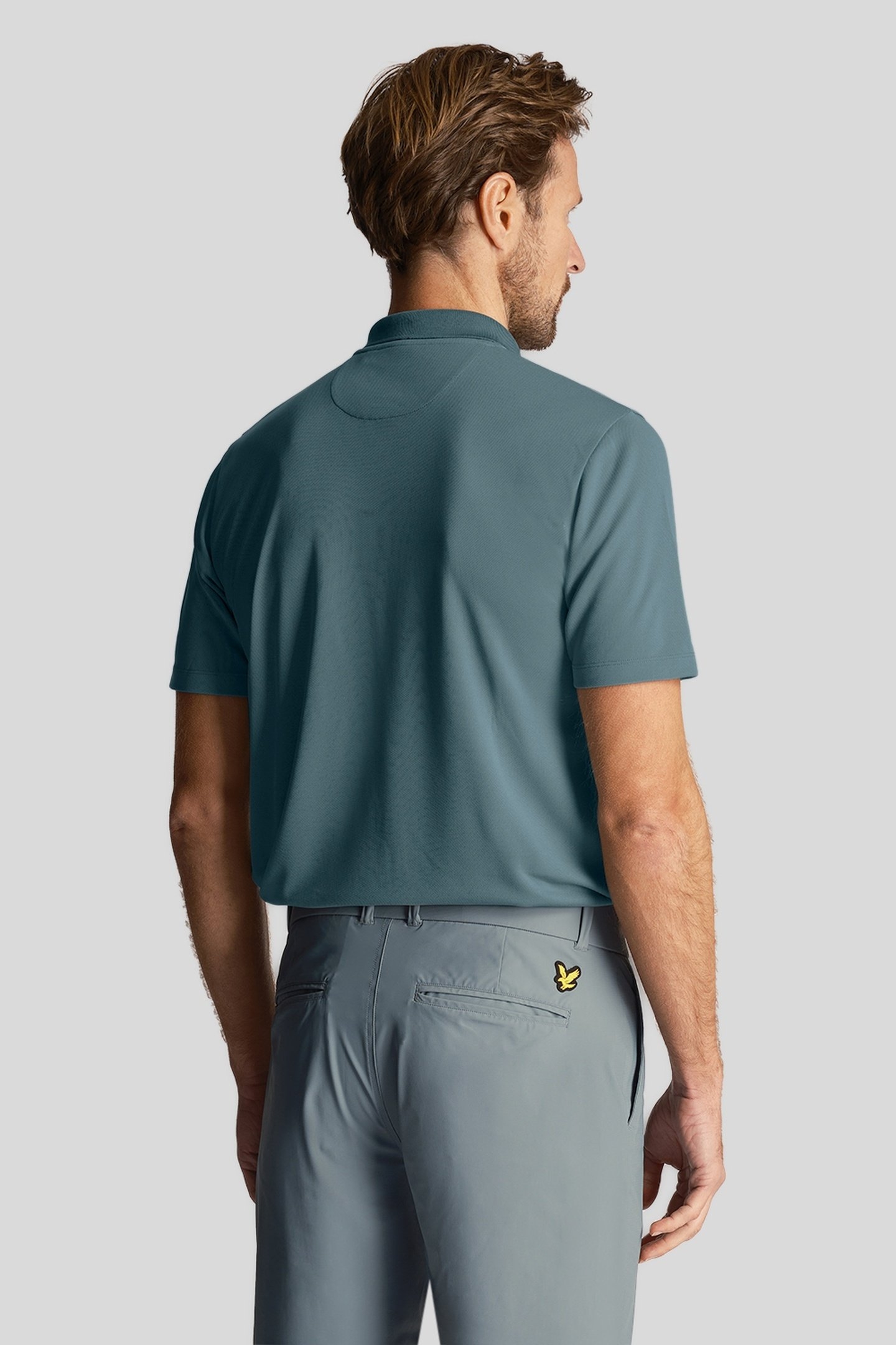 GOLF TECH POLO SHIRT IRON BLUE 3