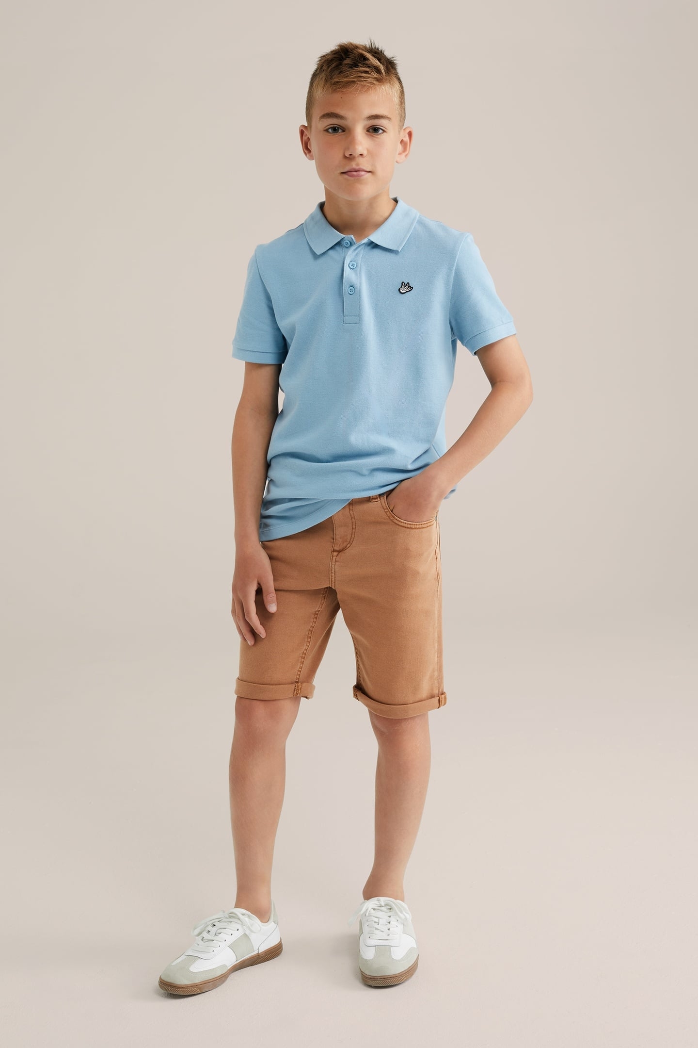 5-POCKET MID WAIST LIGHT BROWN 8