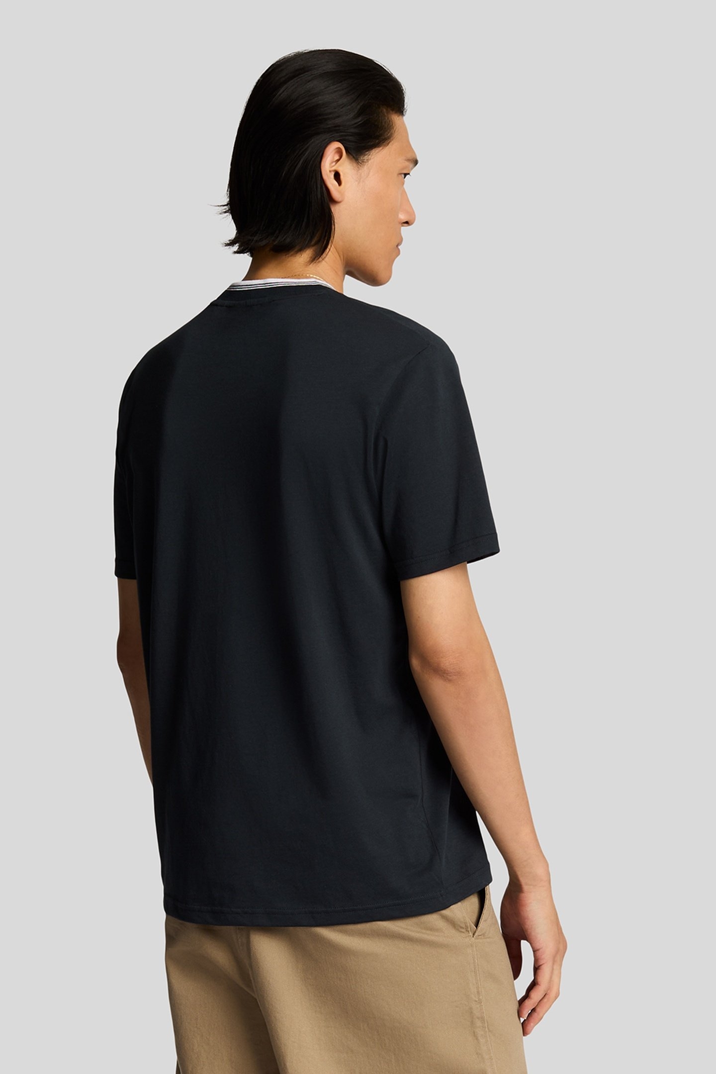 TIPPED SUPERFINE T-SHIRT DARK NAVY 3