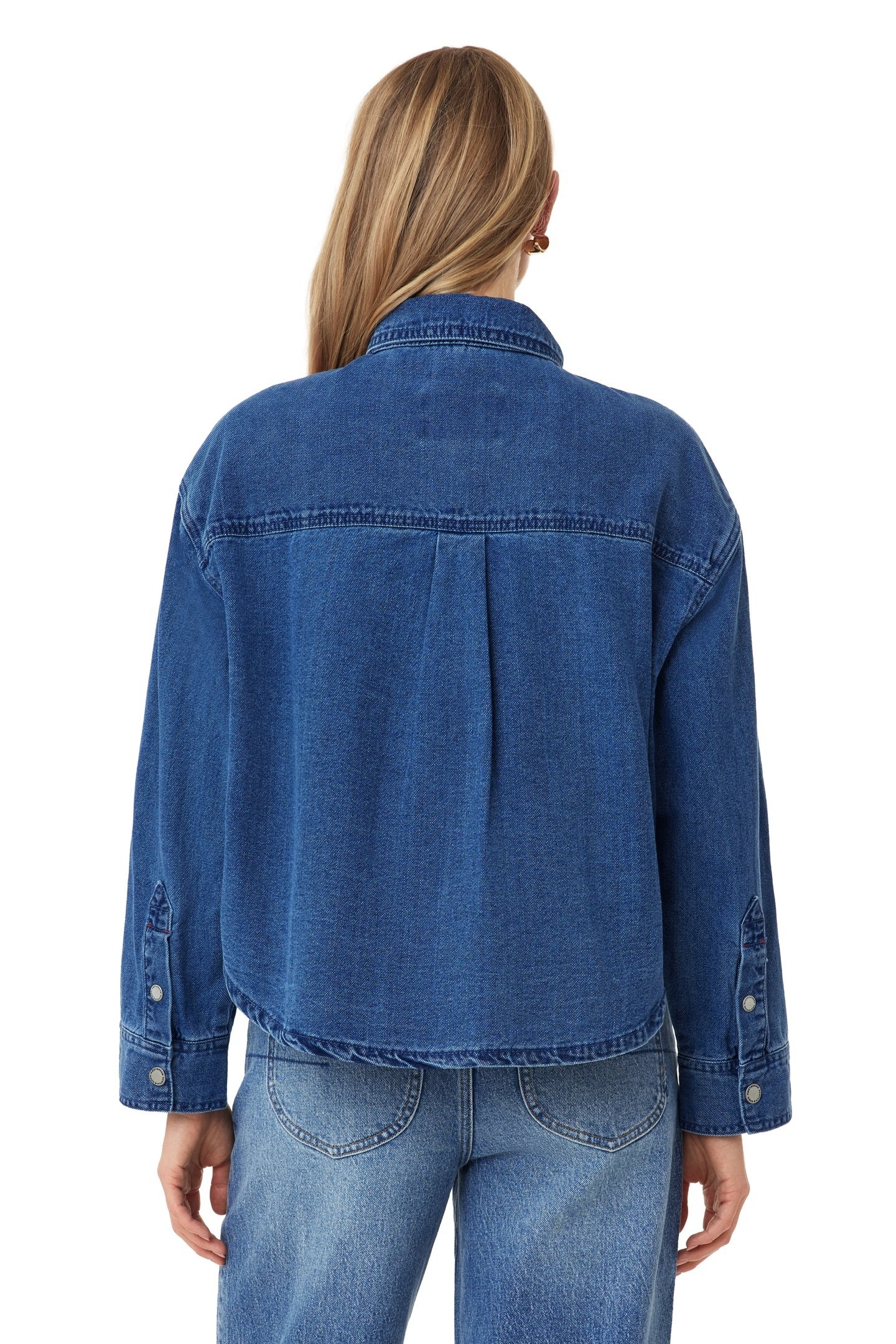 UTILITY DENIM SHACKET ROYAL BLUE 3