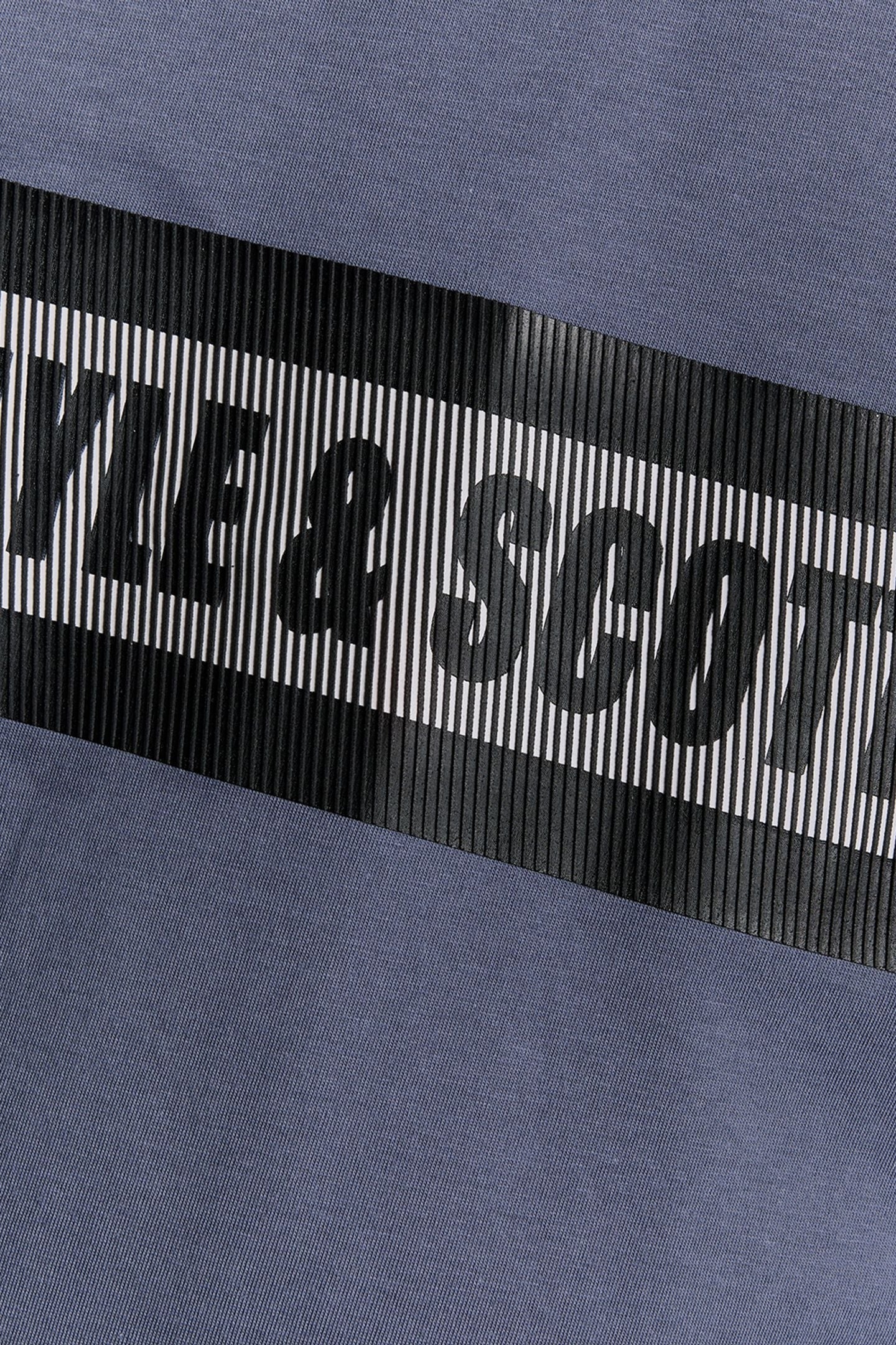 STRIPE LOGO GRAPHIC T-SHIRT STEEL INDIGO 5