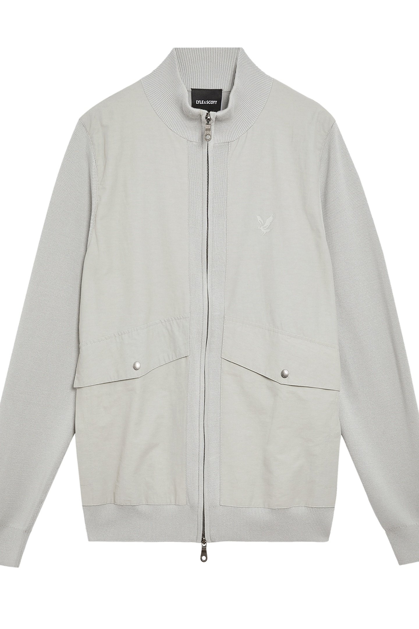 MILANO HYBRID FULL ZIP KNITTED JACKET GREY MIRAGE 5