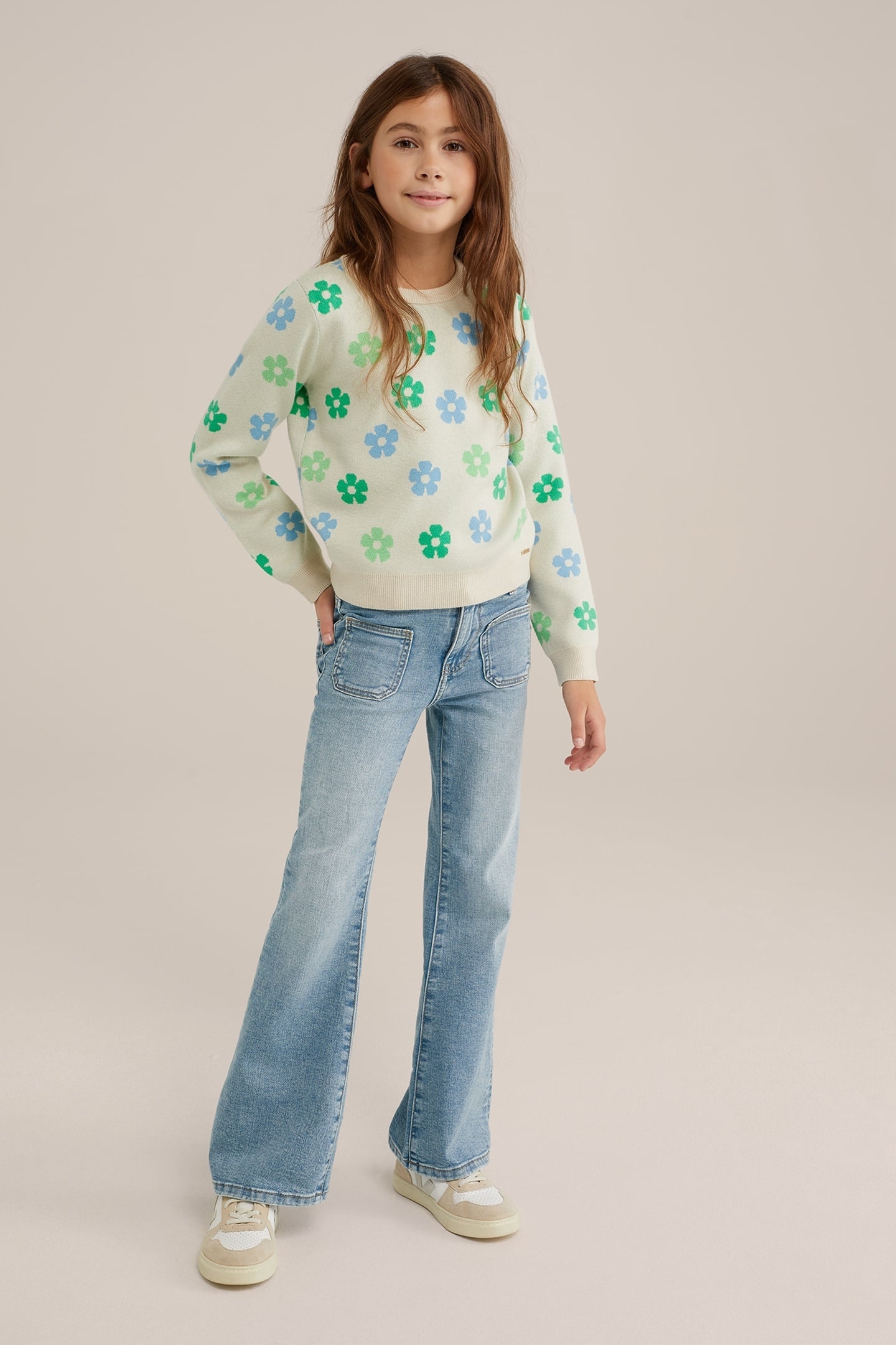 5-POCKET MID WAIST BLUE 2