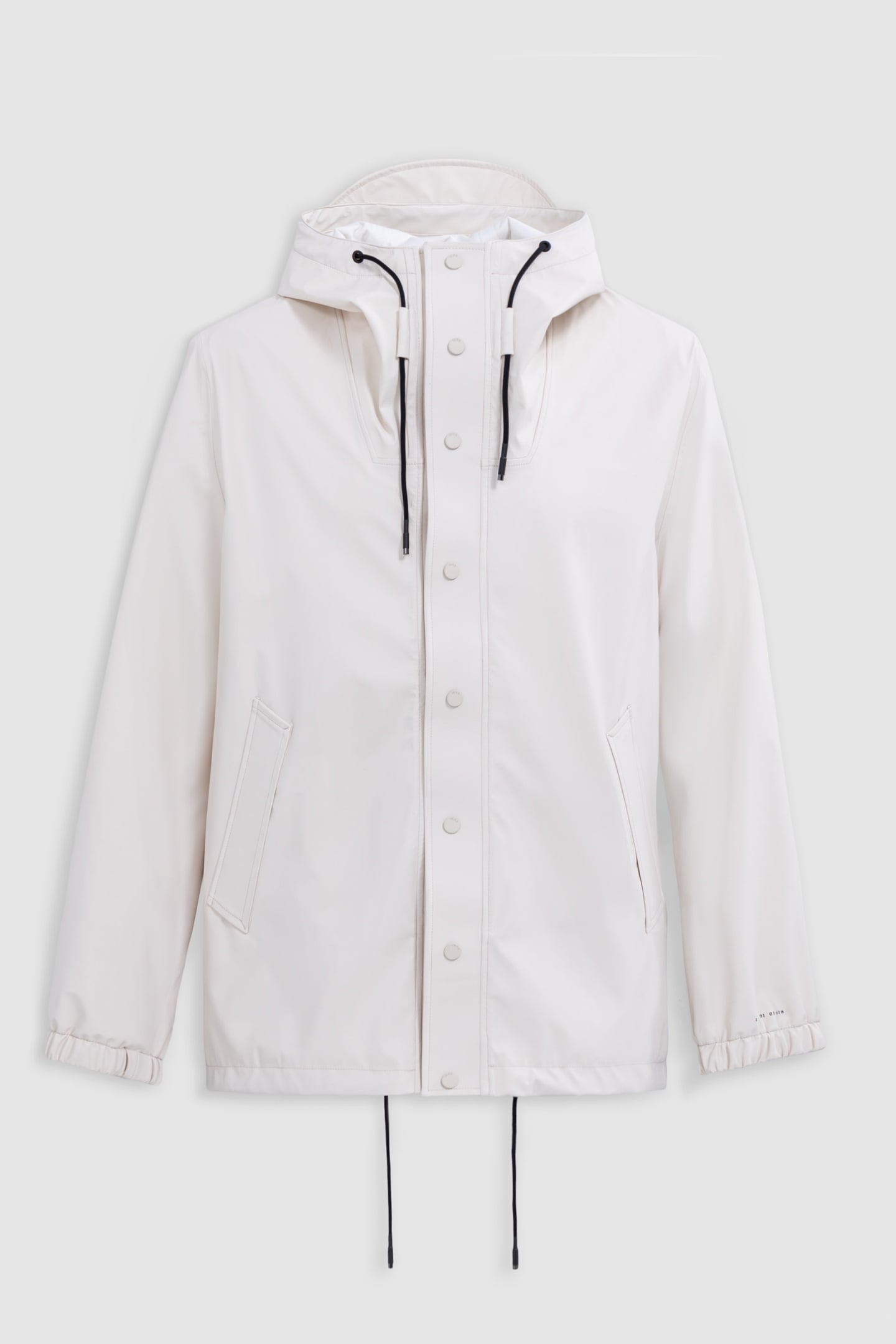 CHALK RUBBER NYLON HOODED JACKET 4