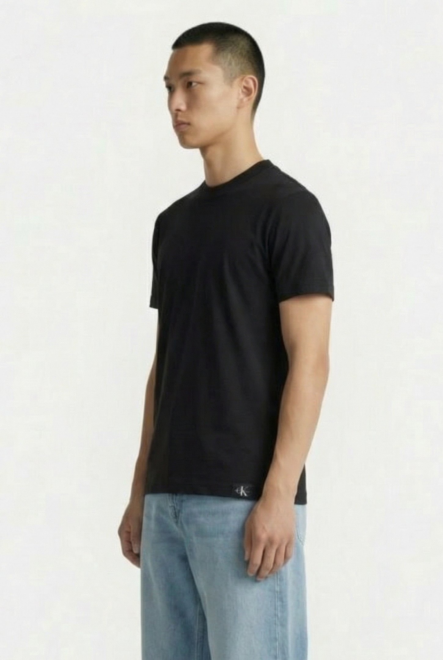 GARMENT DYE TEE CK BLACK 3