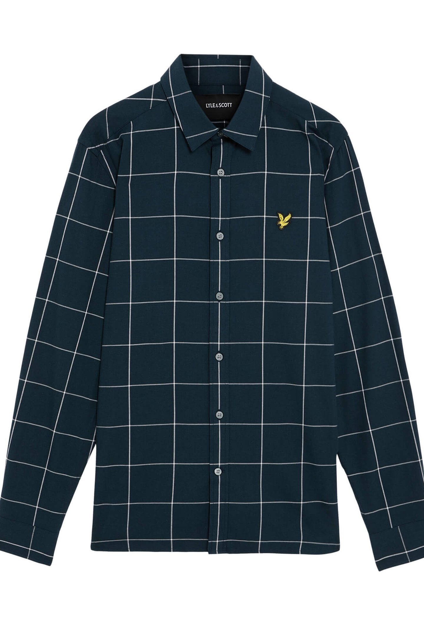 WINDOW PANE CHECK SHIRT DARK NAVY/WHITE 4