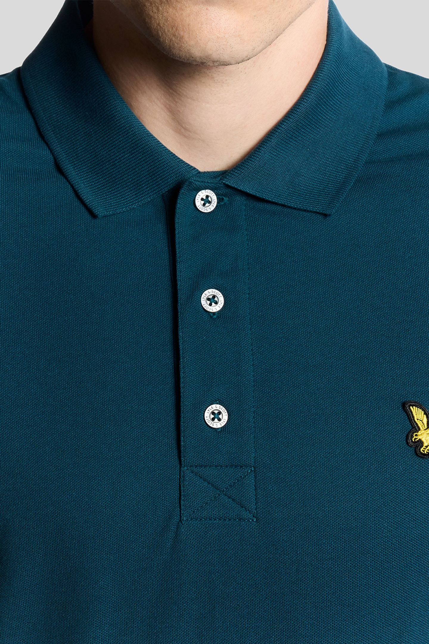 PLAIN POLO SHIRT RICH TEAL 6