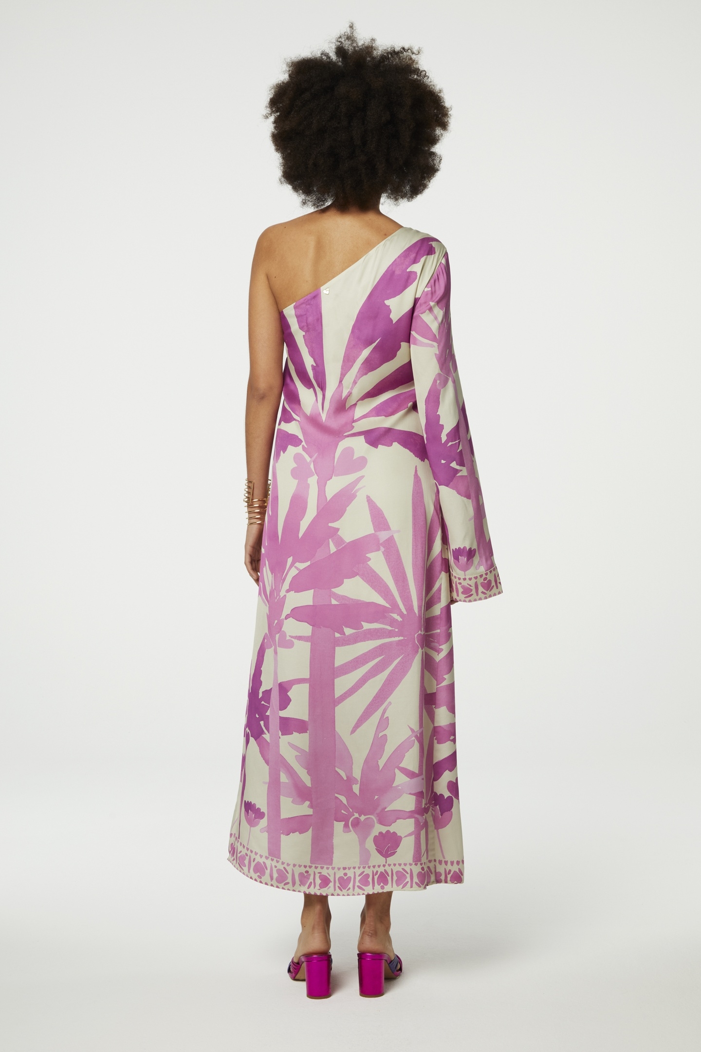 LUANA DRESS WARM WHITE/PINK PUNC 3