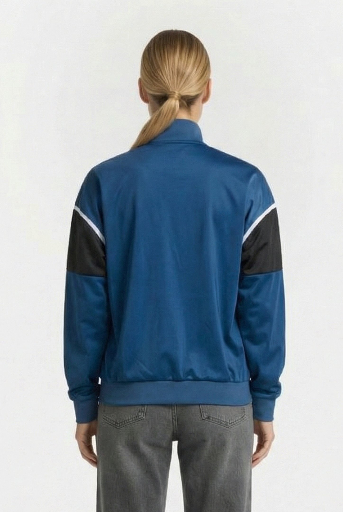 UNISEX PANEL JACKET TEAM DENIM ASH GREY WHITE 3