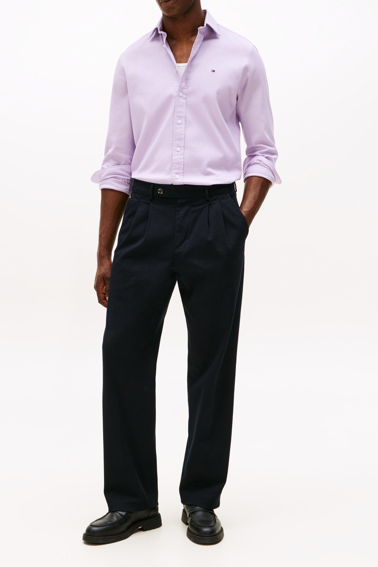 DOBBY REGULAR FIT SHIRT FRENCH LAVENDER 2