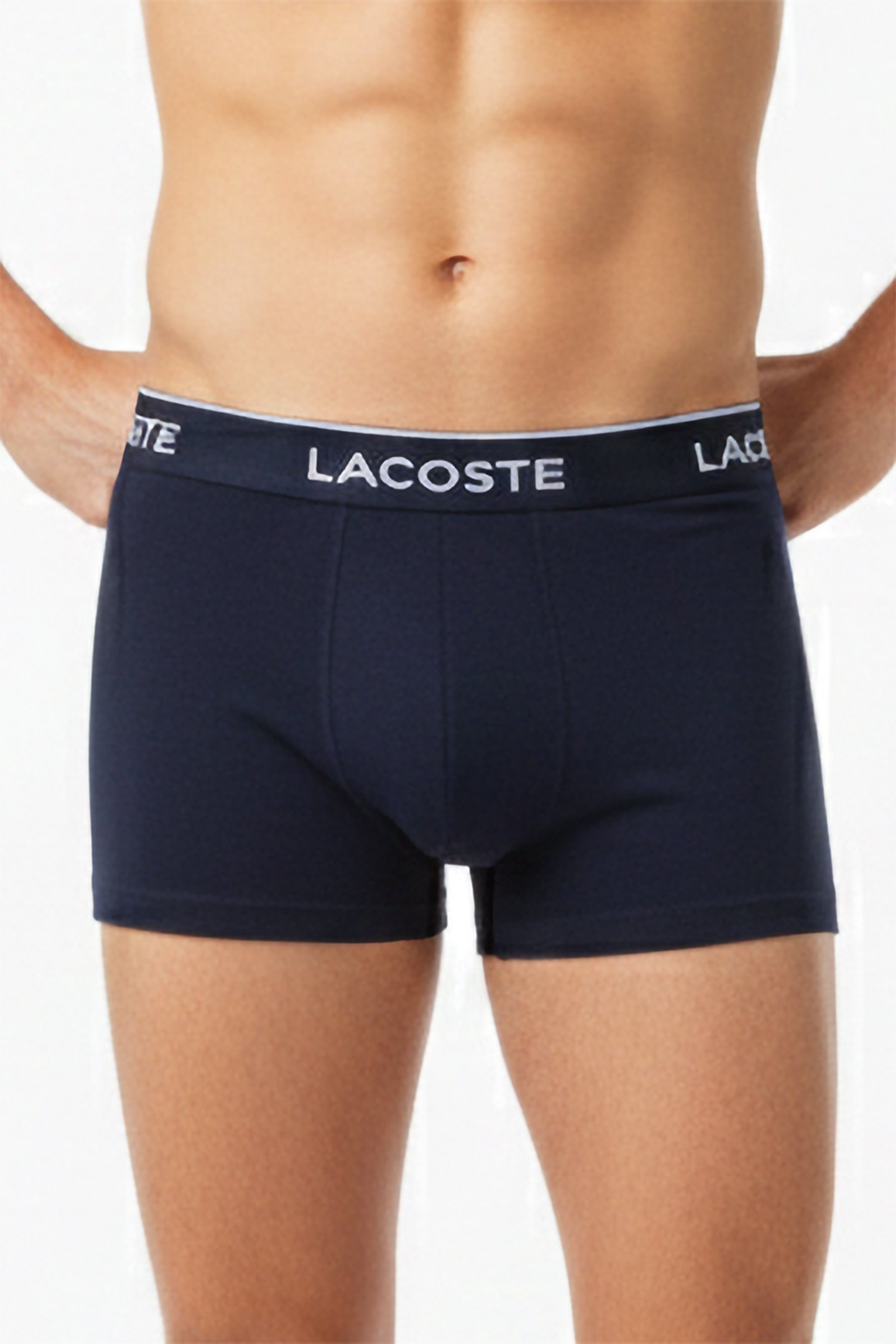 3-PACK STRETCH COTTON TRUNKS NAVY BLUE/RED-METHYLENE 2