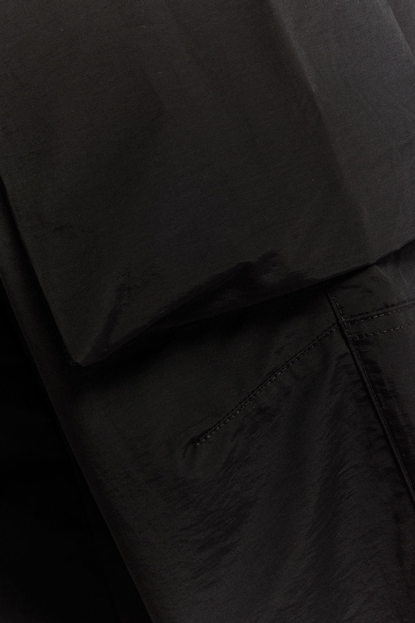 BELLOWED POCKET CARGO PANT JET BLACK 8