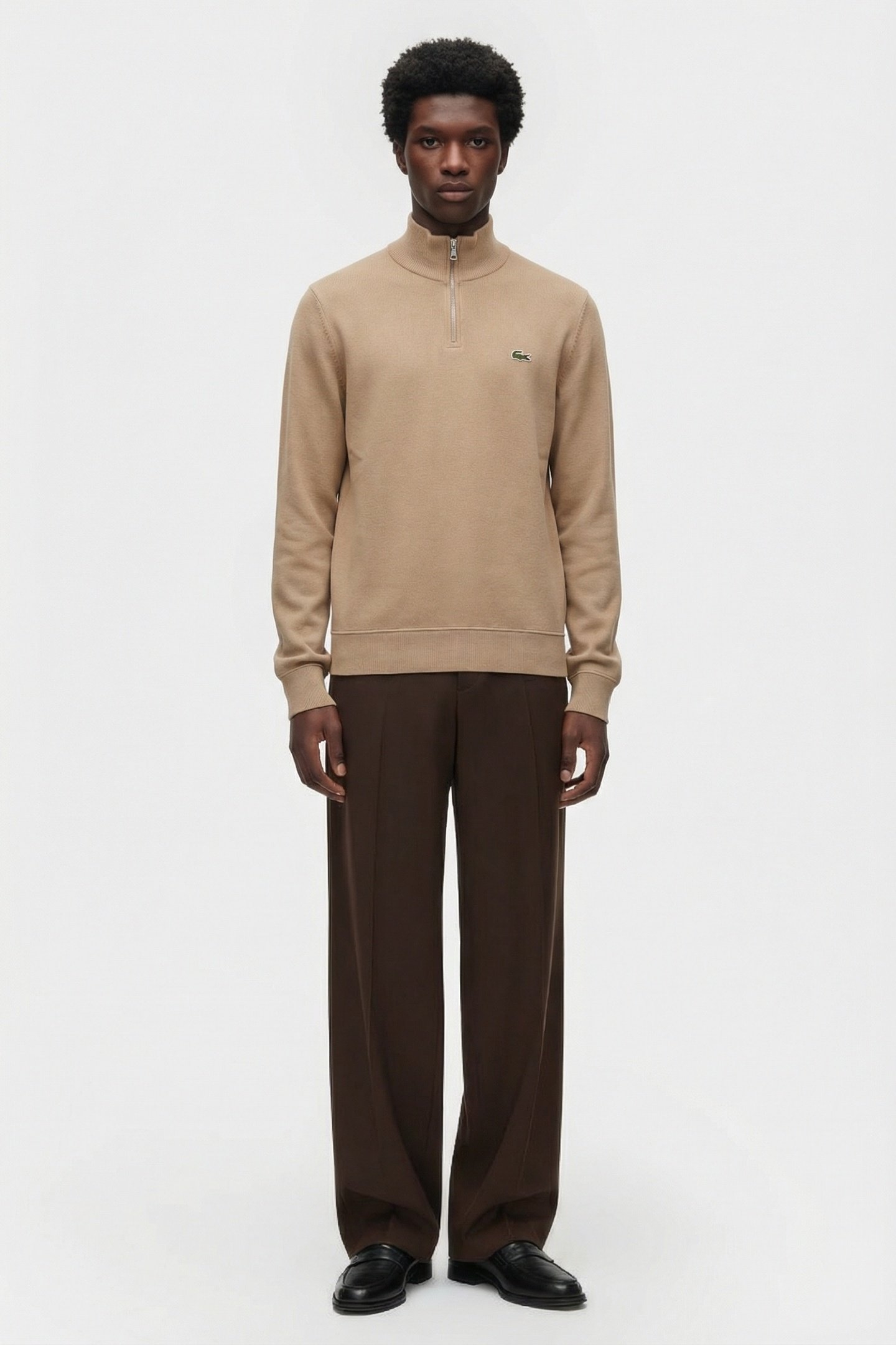 ZIP-UP HIGH NECK INTERLOCK SWEATSHIRT VIENNESE 1