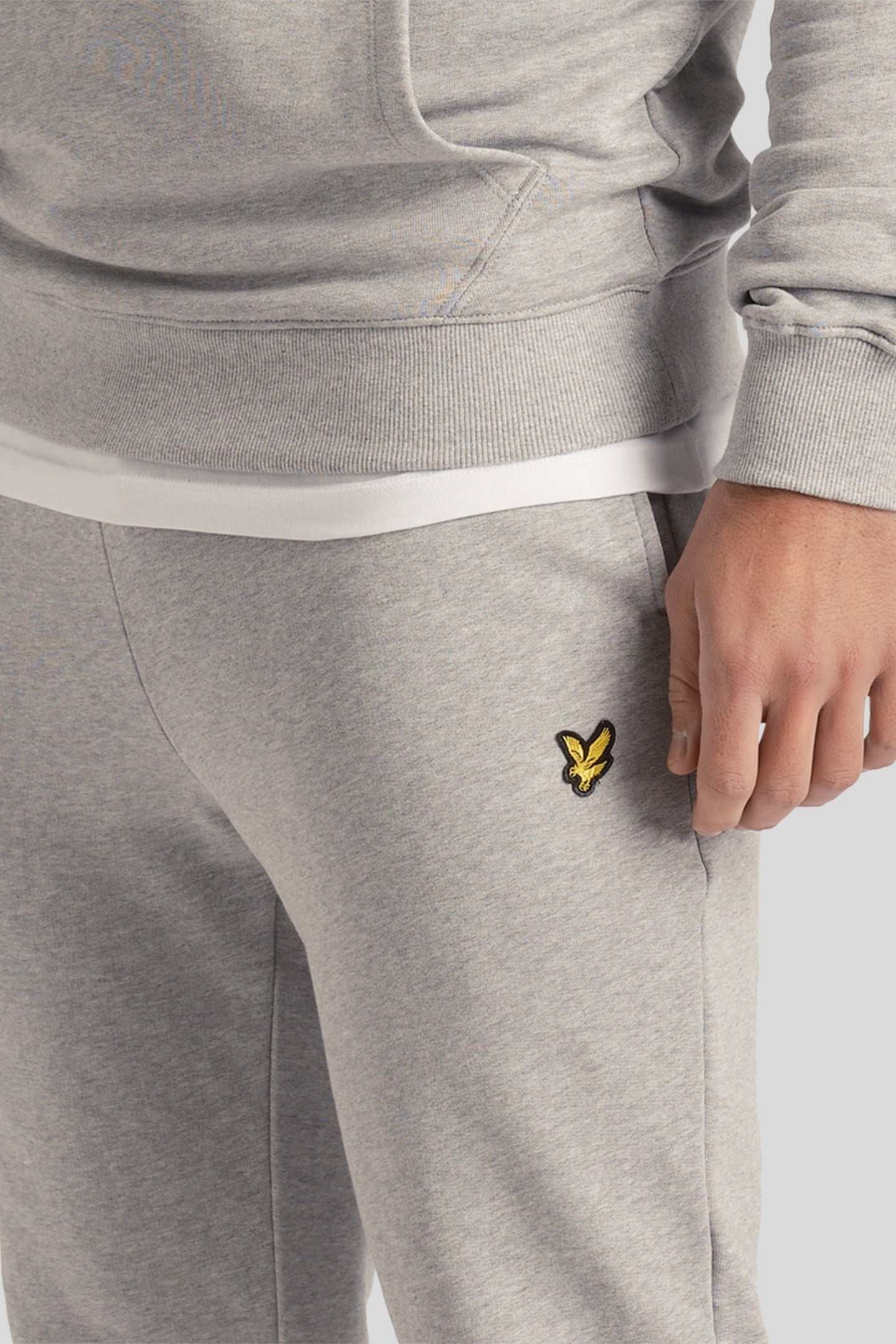 SKINNY SWEATPANT LIGHT GREY MARL 4