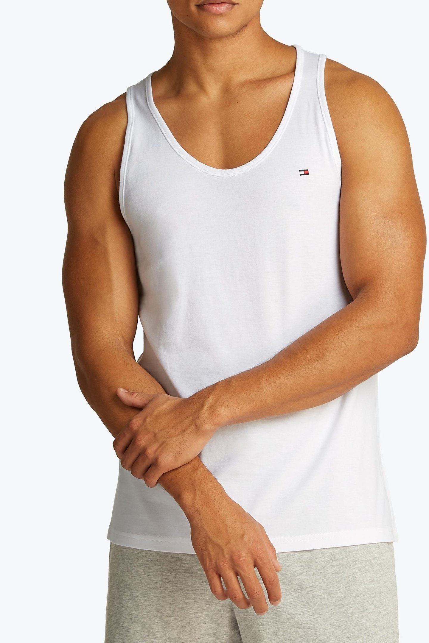 3-PACK ROUND NECK TANK TOPS WHITE 1