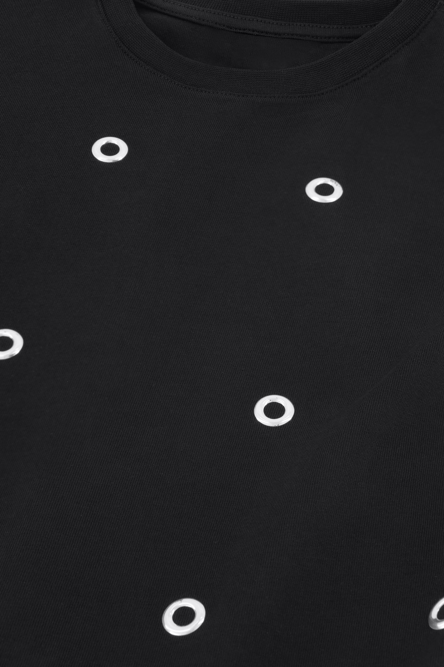 EYELET T-SHIRT BLACK 4