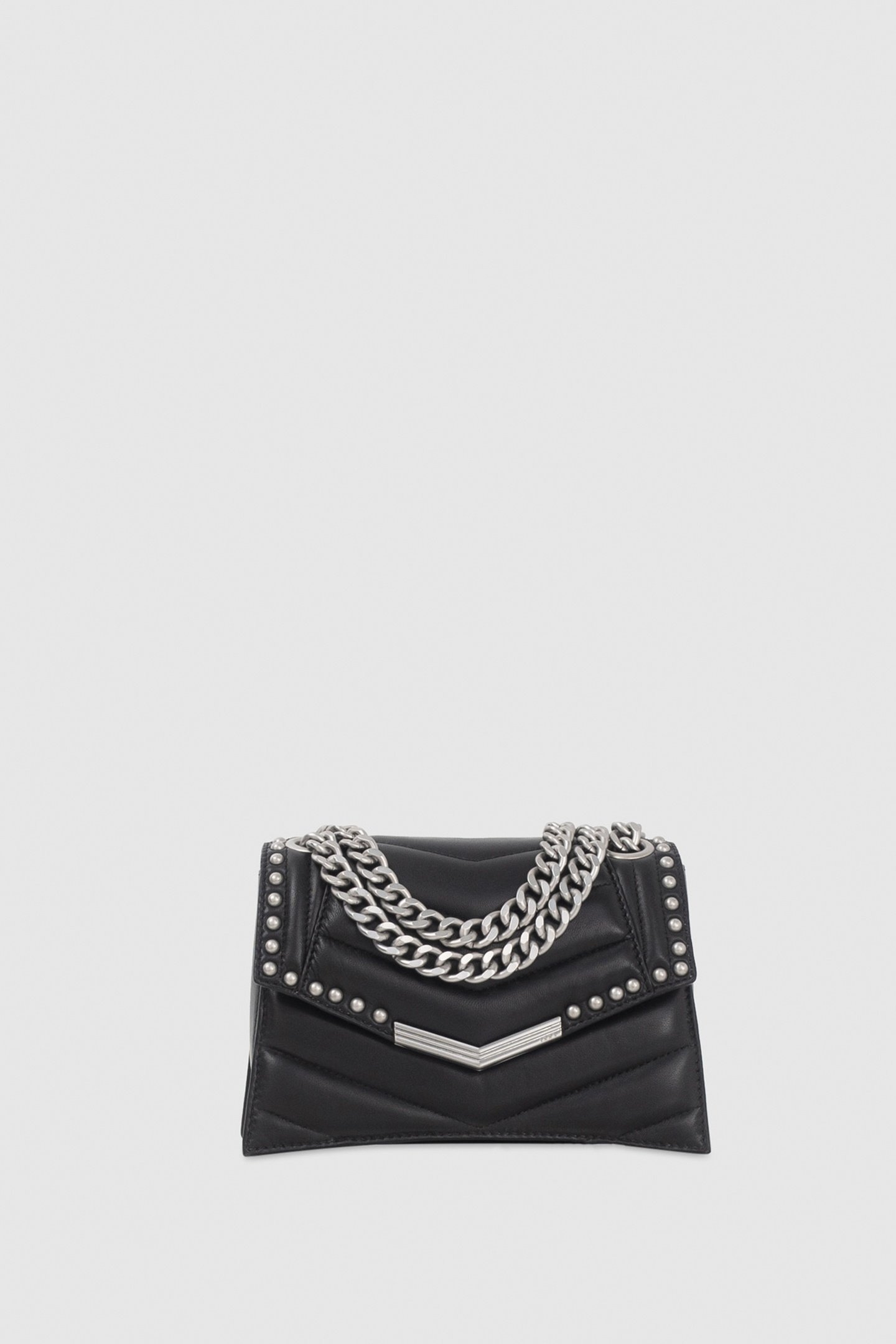 BLACK STUDDED LEATHER THE 1 ROCK BAG SIZE S 2