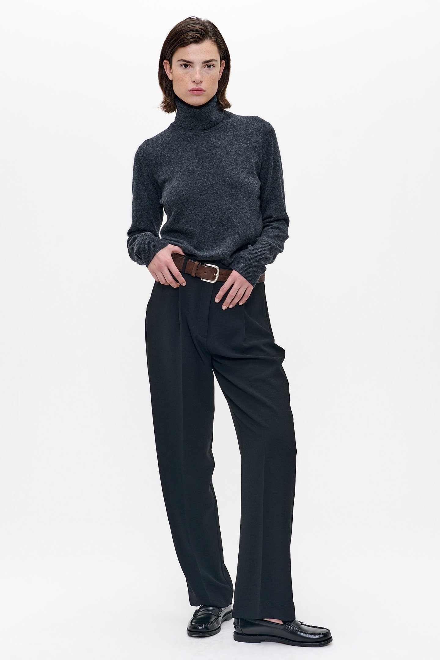 FLOWY DARREN PANTS BLACK 1