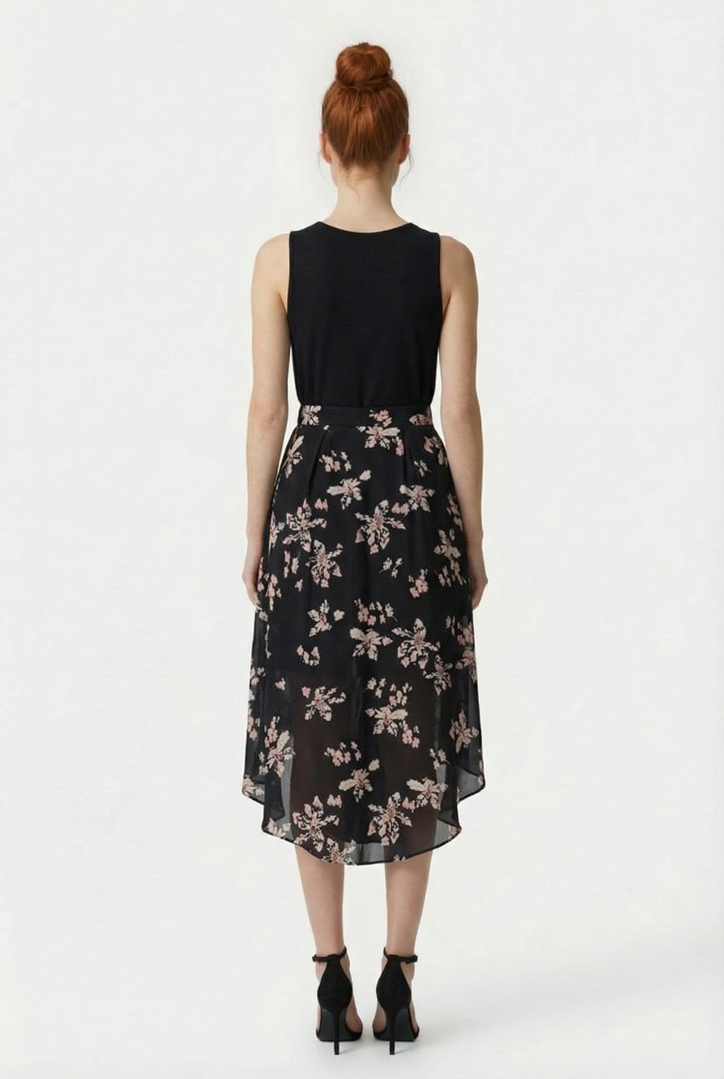 ILYOSI SKIRT IN BLACK/ECRU/PINK 2