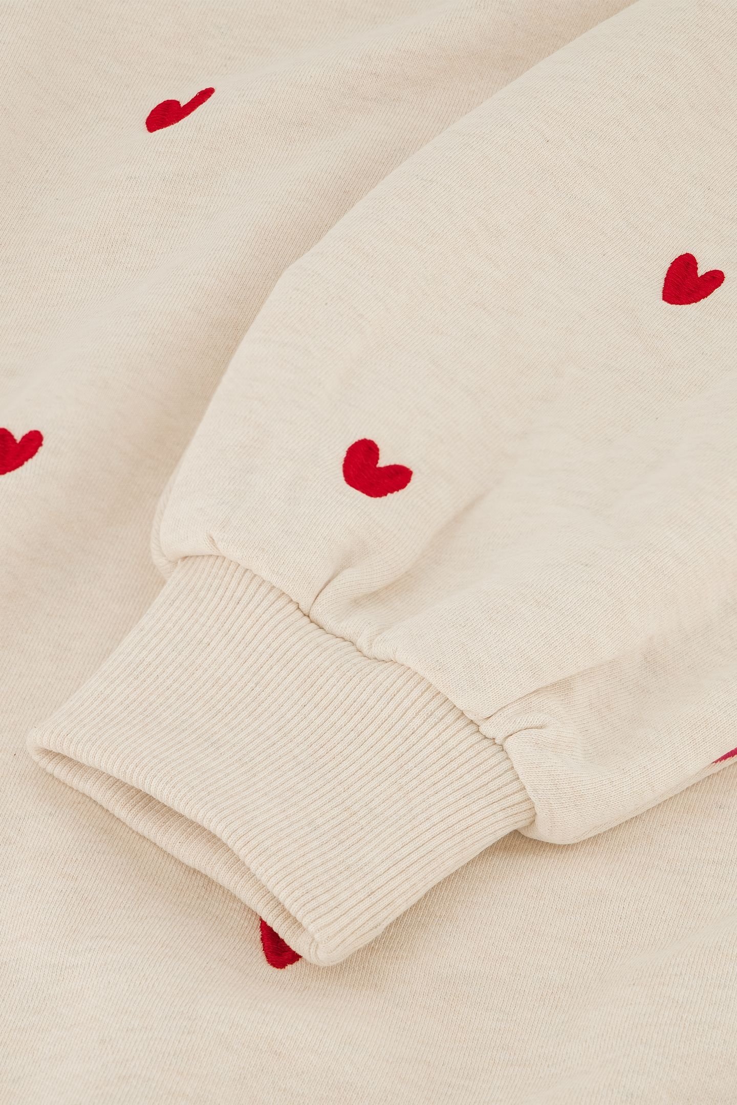 DINA SWEATER OATMEAL / DISCO RED 5