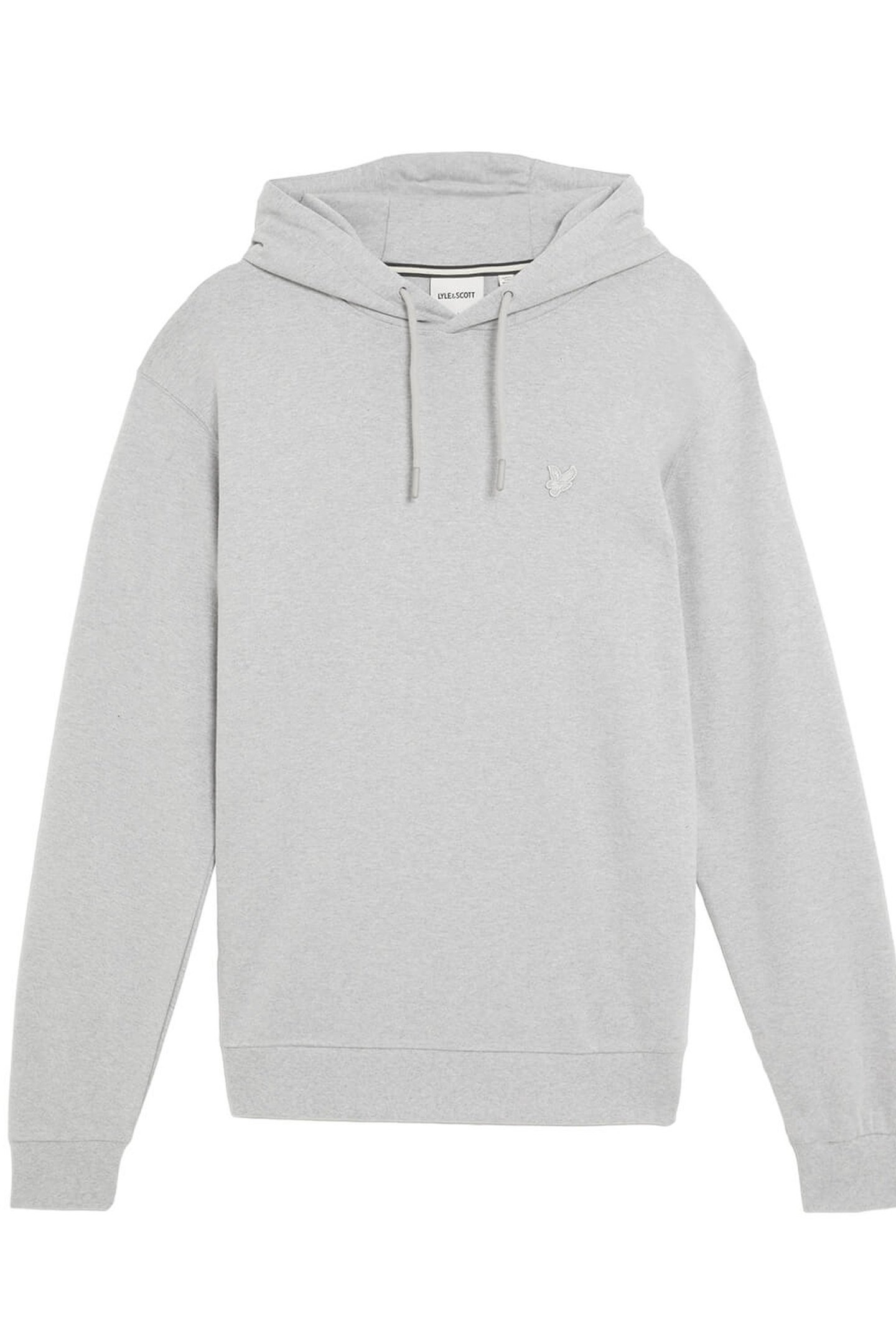 INTERLOCK PULLOVER HOODIE LIGHT GREY MARL 5