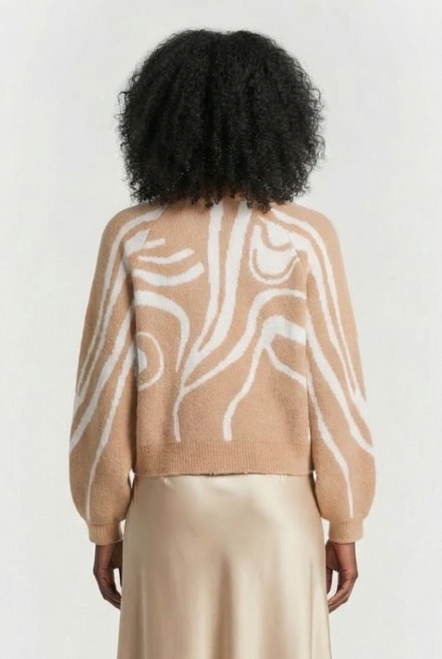 SWIRL CREW TAN/IVORY 2
