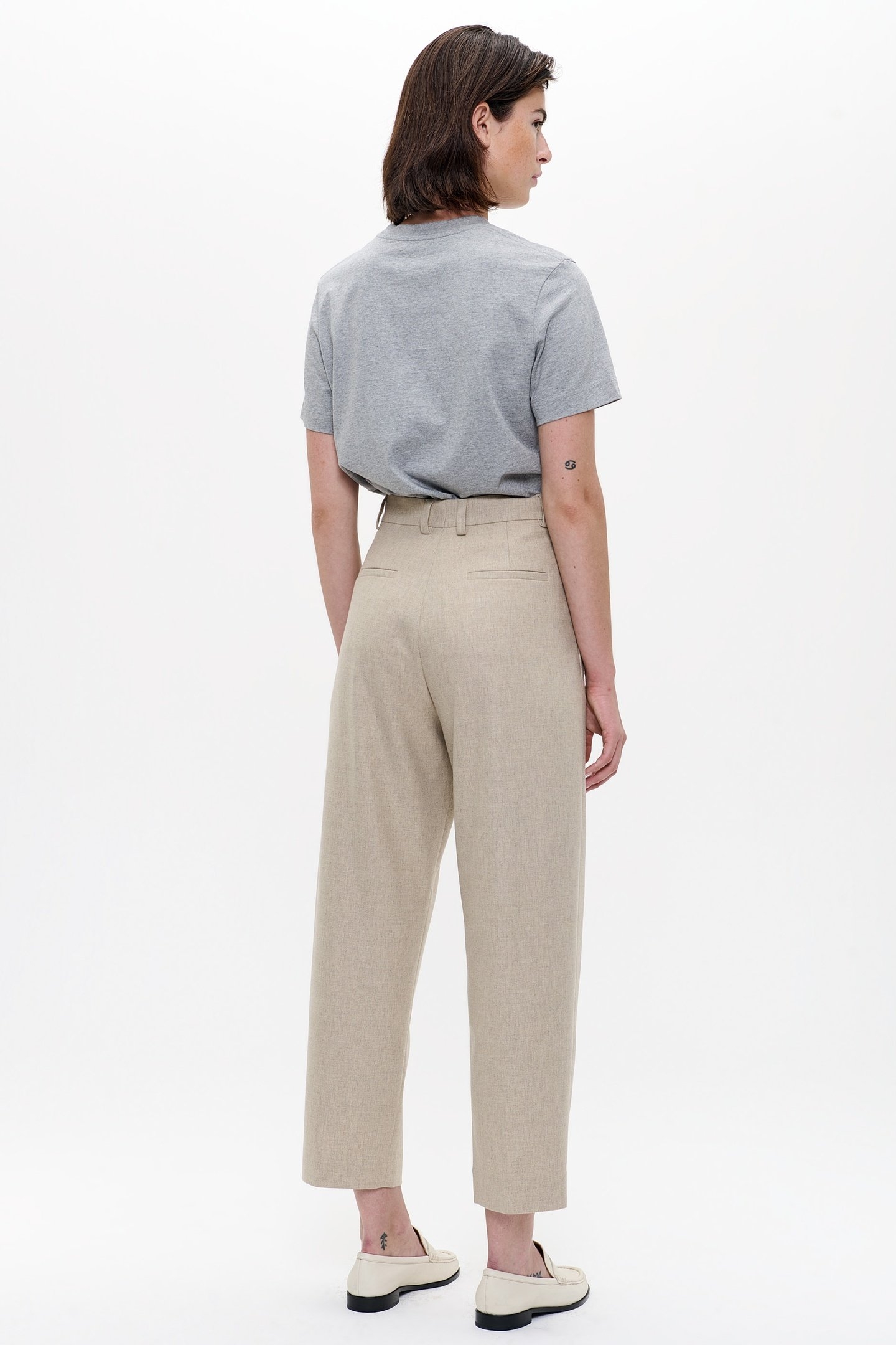 WOOL MIX DAKOTA PANTS EVEREST 3