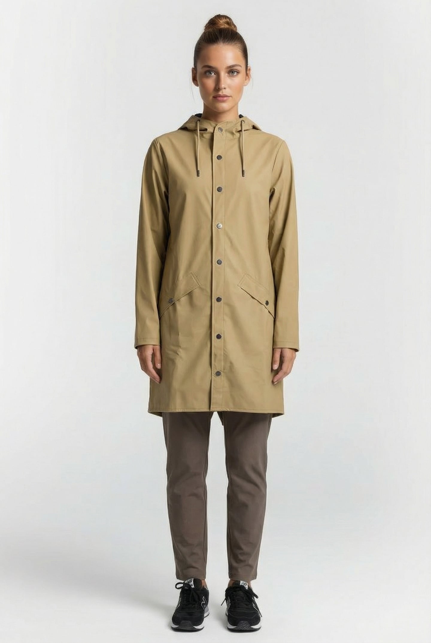 LONG JACKET W3 KHAKI UNISEX 2