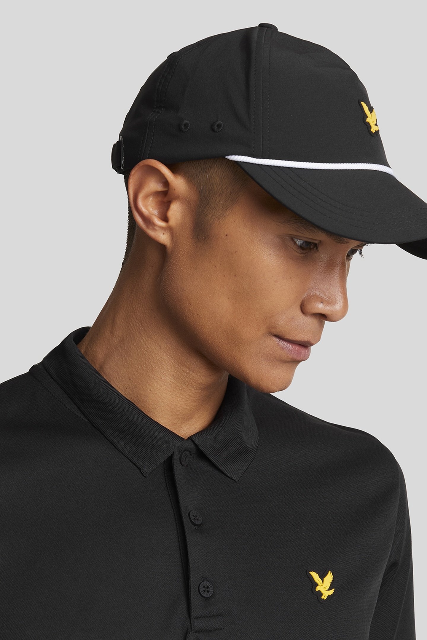 GOLF TECH POLO SHIRT JET BLACK 5