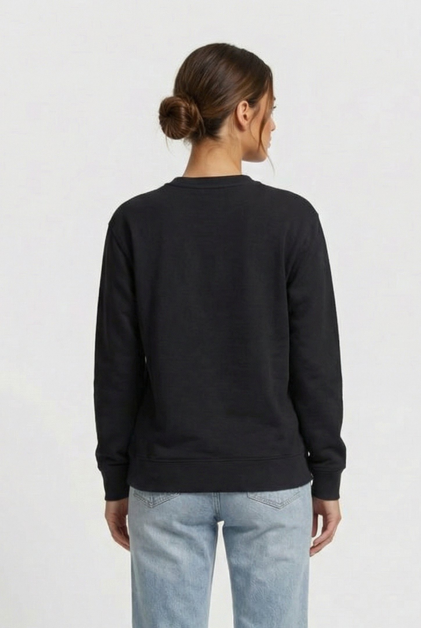 DROP V LOGO BFF CREW-B BLACK/WHITE 2