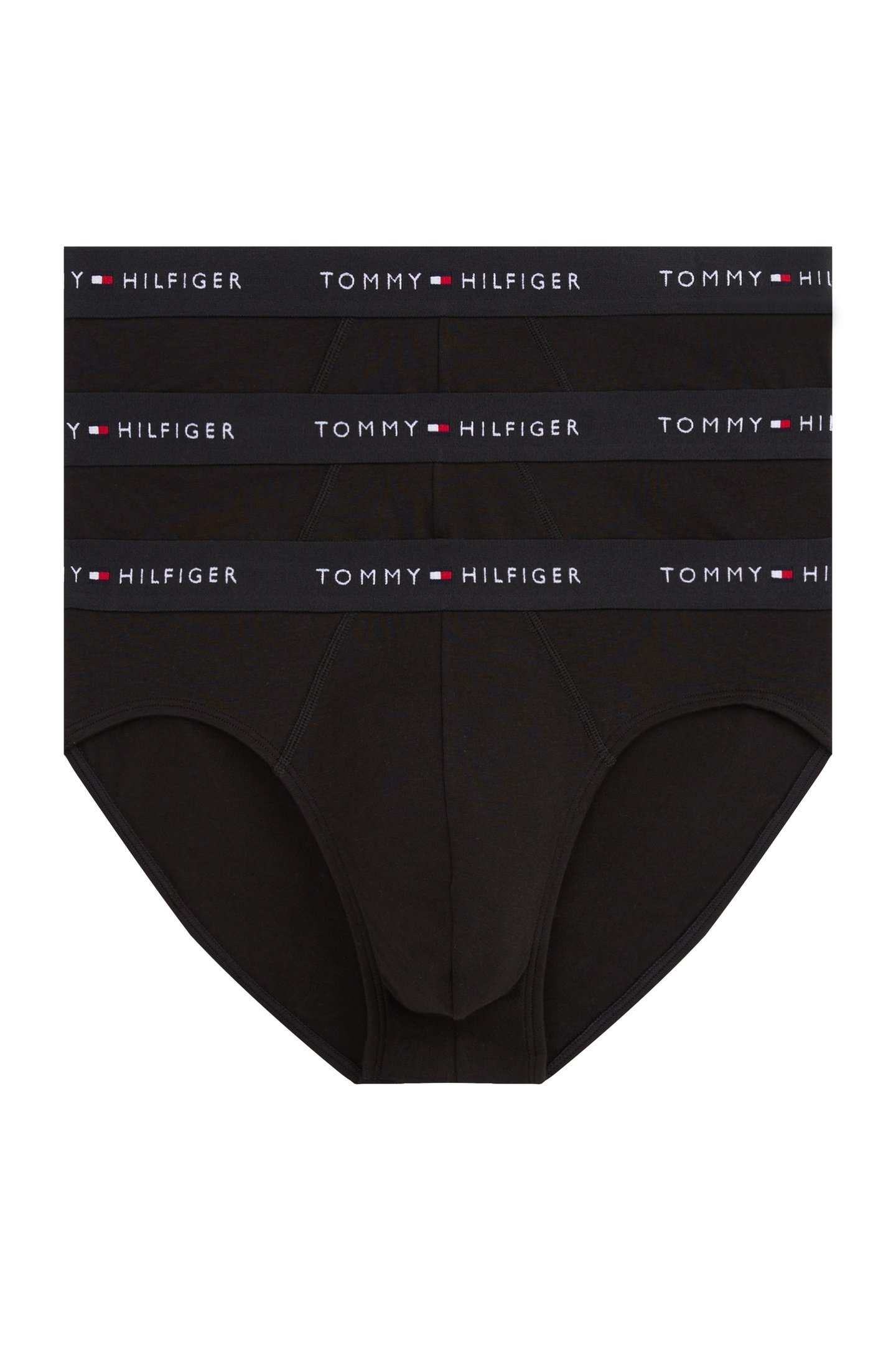 3-PACK SIGNATURE LOGO WAISTBAND BRIEFS BLACK 5