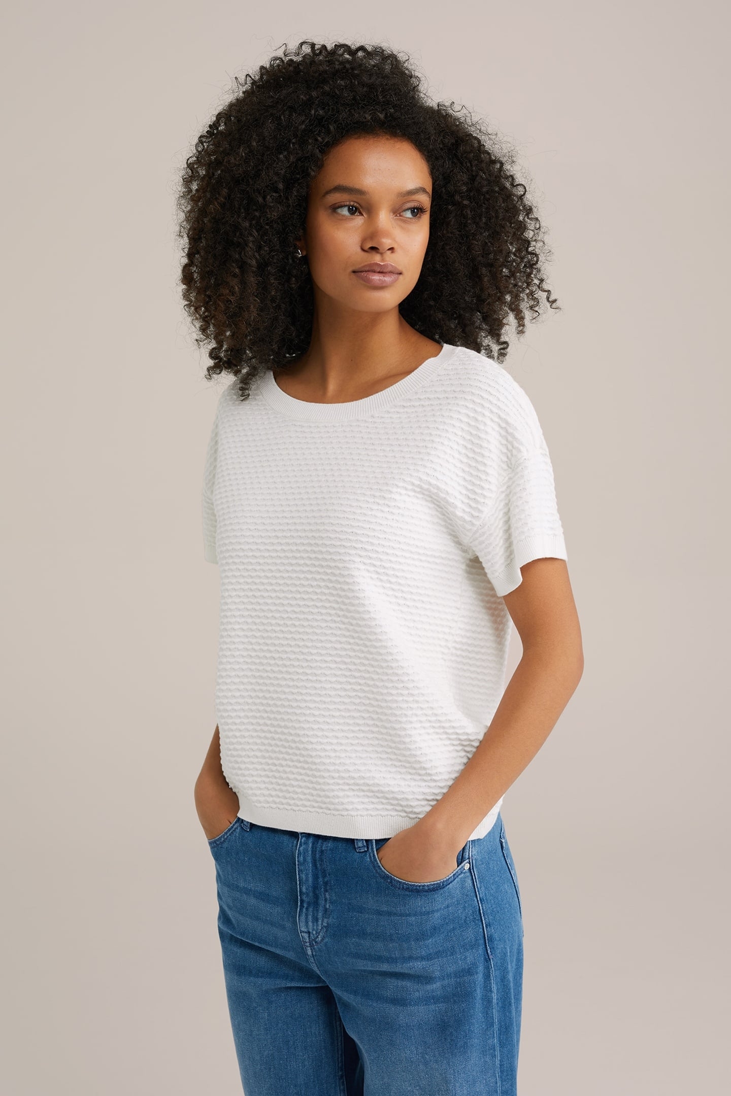 KNITTED PULLOVER WHITE 1