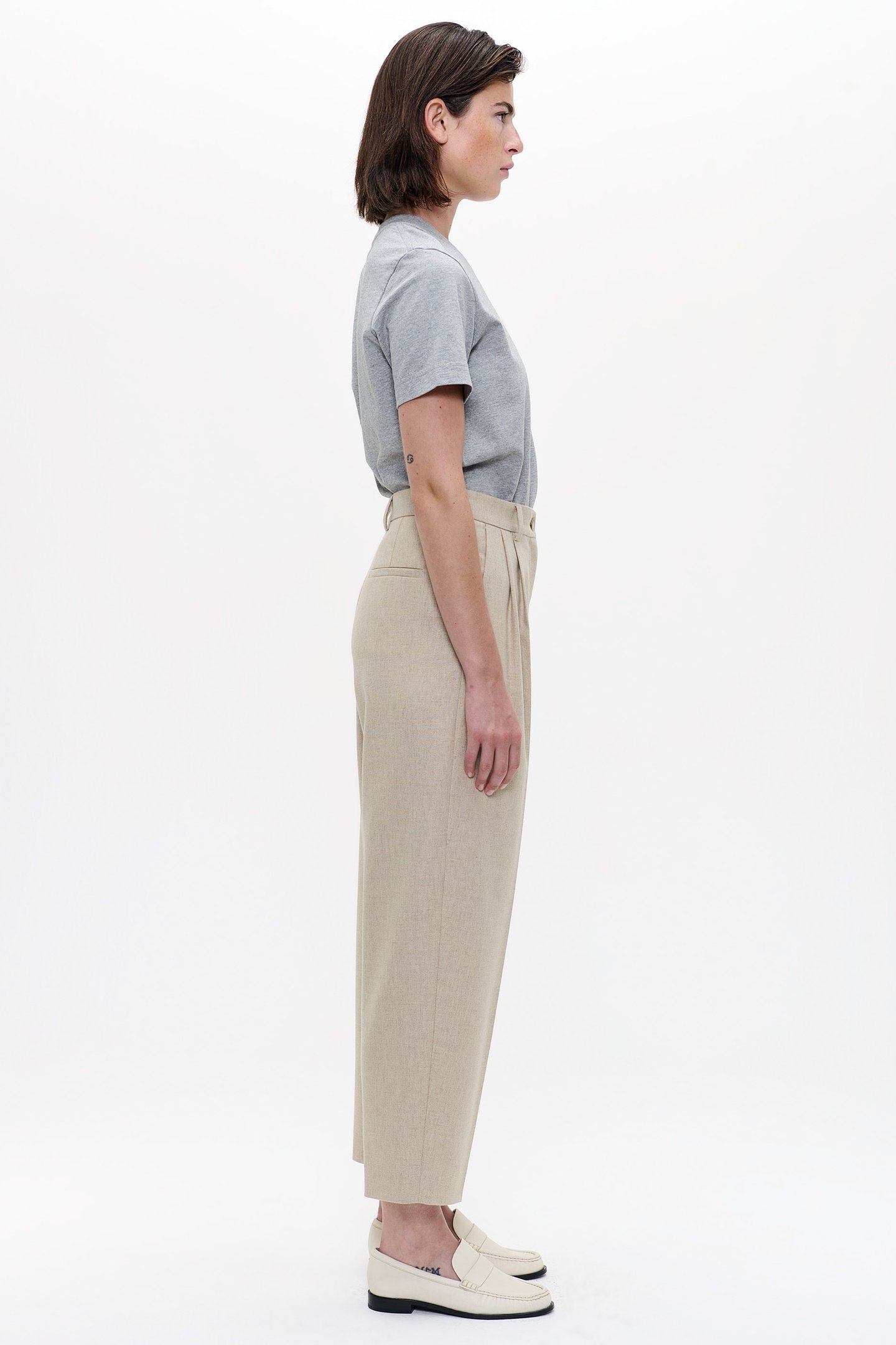 WOOL MIX DAKOTA PANTS EVEREST 4
