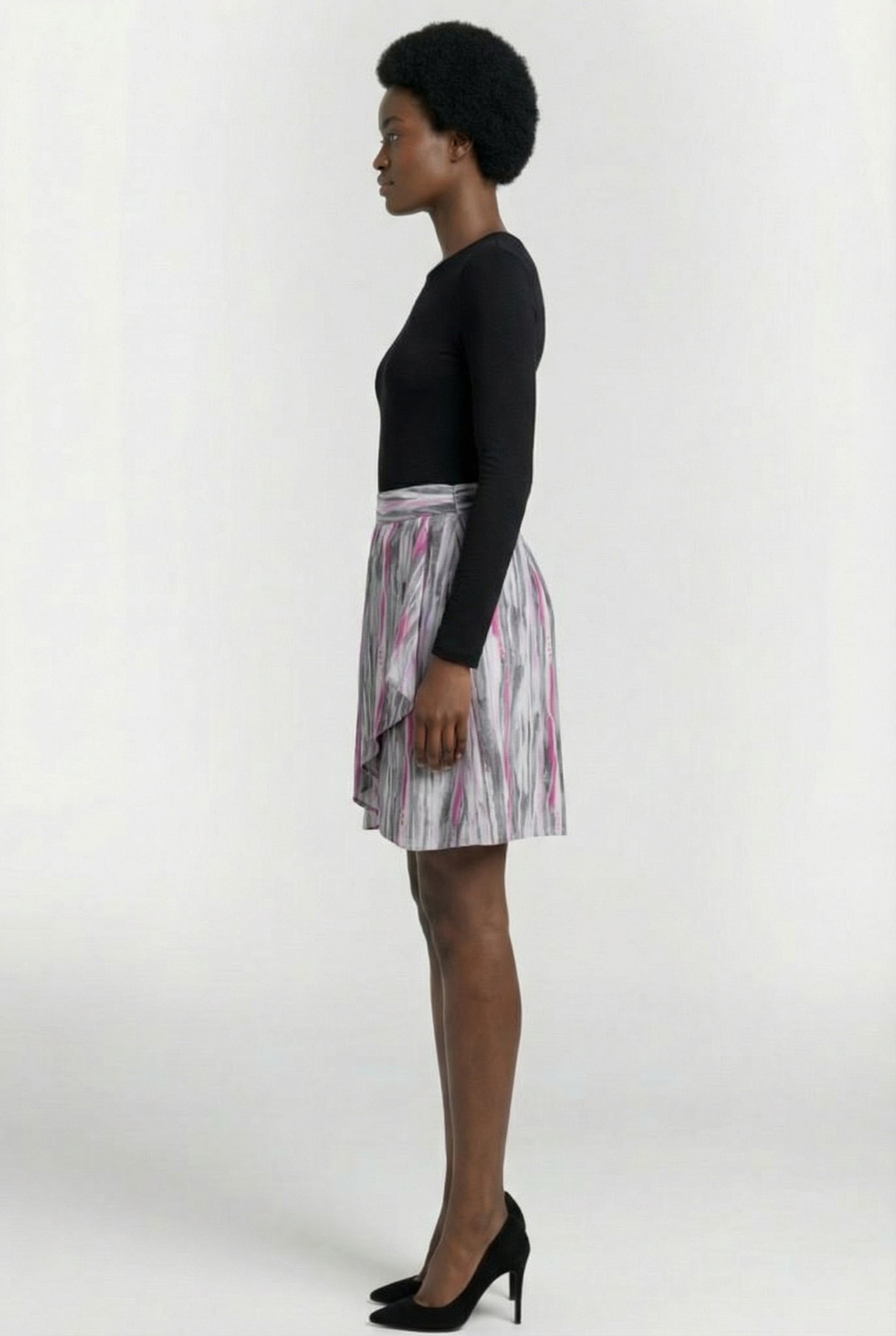 IRIA SKIRT GREY/PINK 3