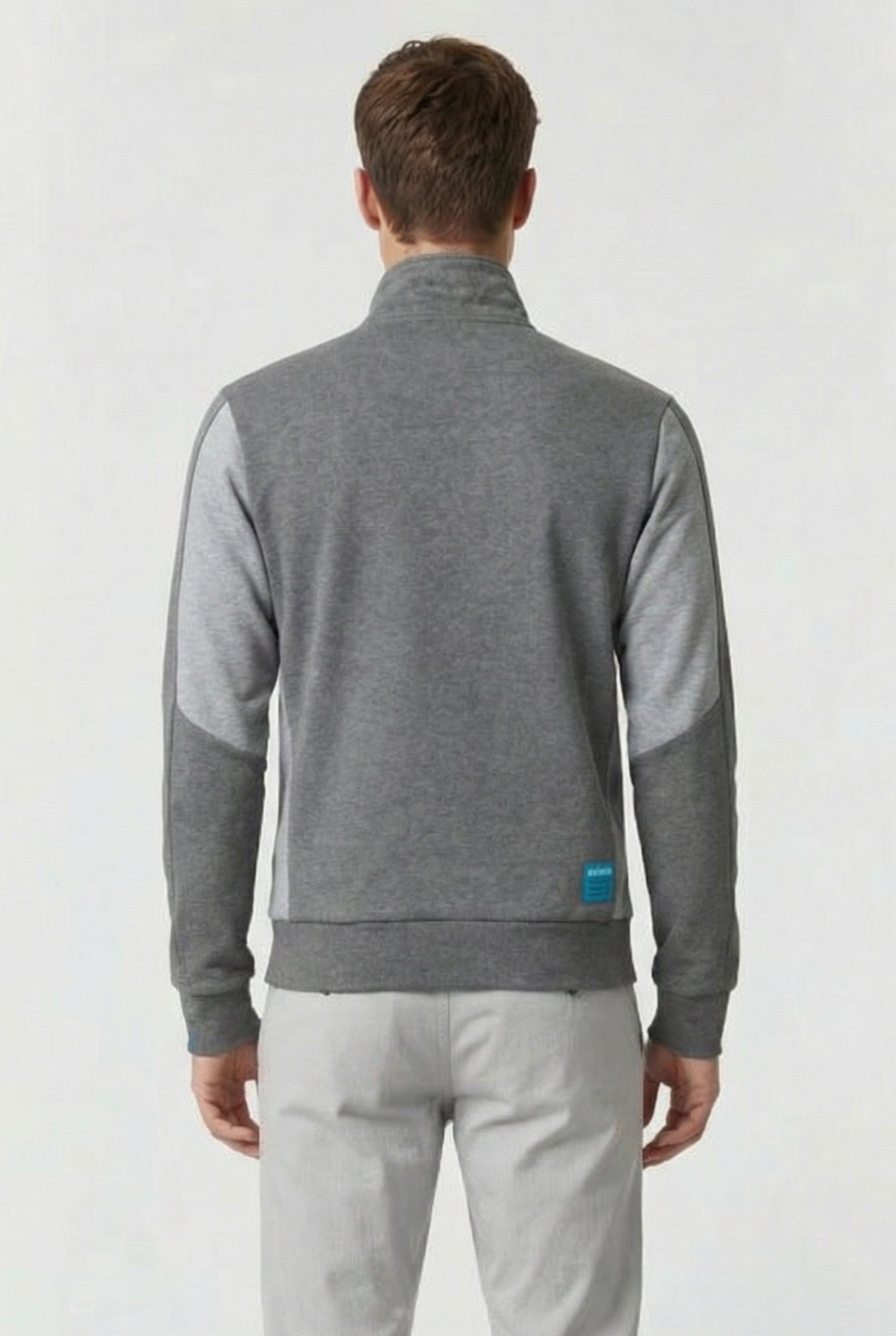 UNISEX TE F/Z JACKET DARK GREY MELANGE 3