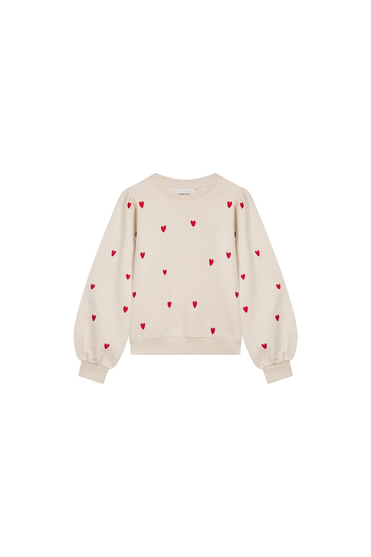 DINA SWEATER OATMEAL / DISCO RED 4