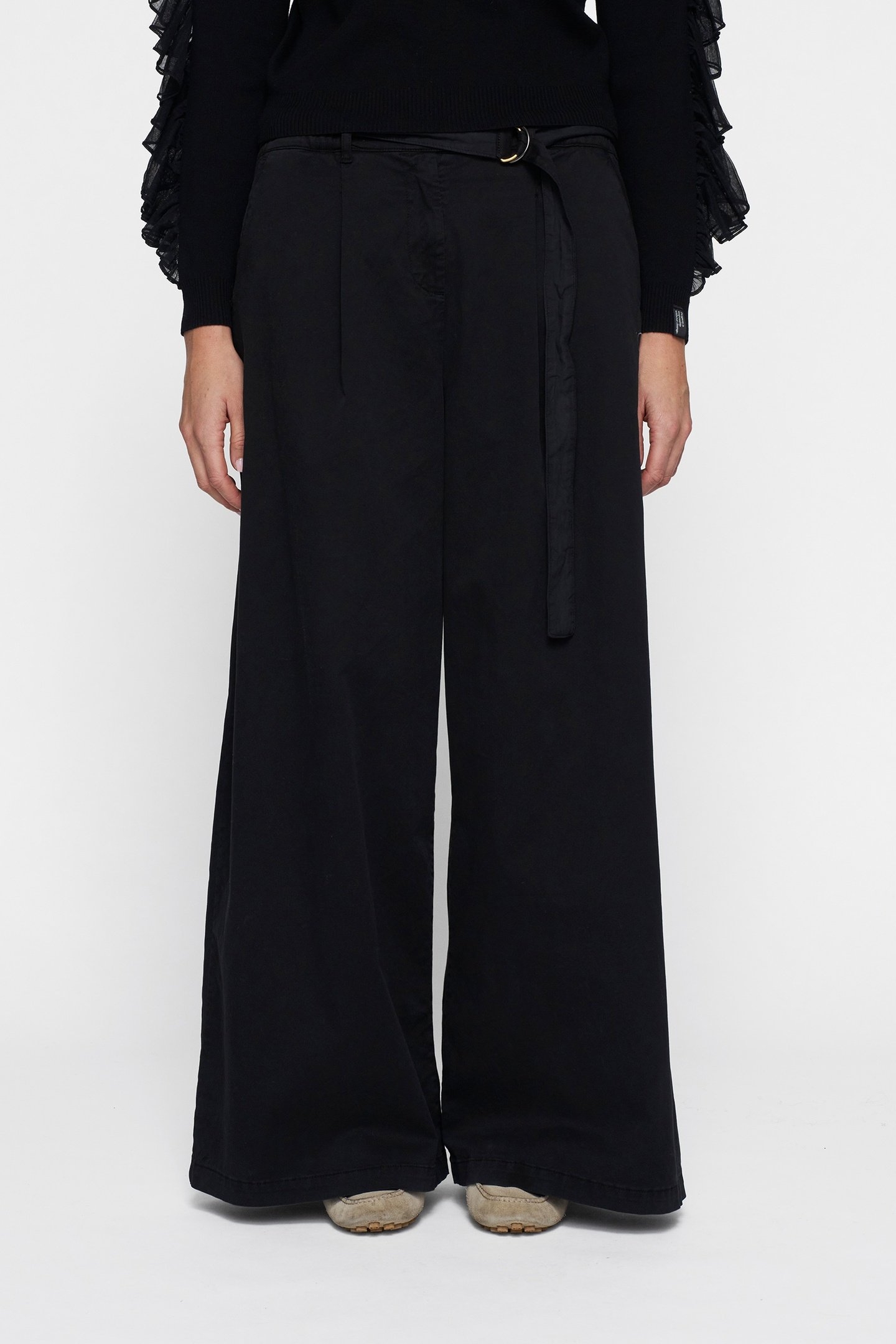 WIDE LEG PANTS TWILL 1012 2