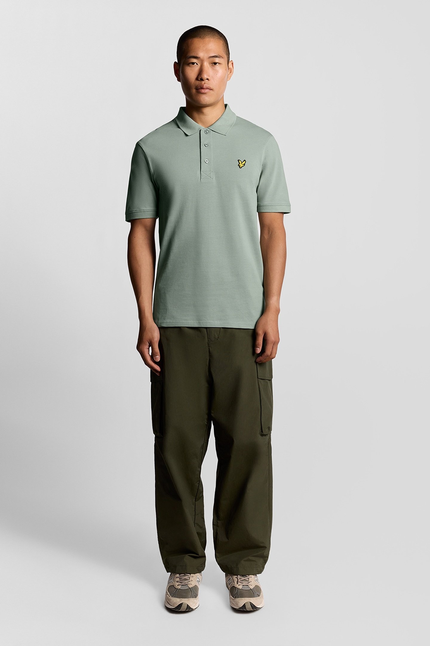 PLAIN POLO SHIRT COLD MINT 2