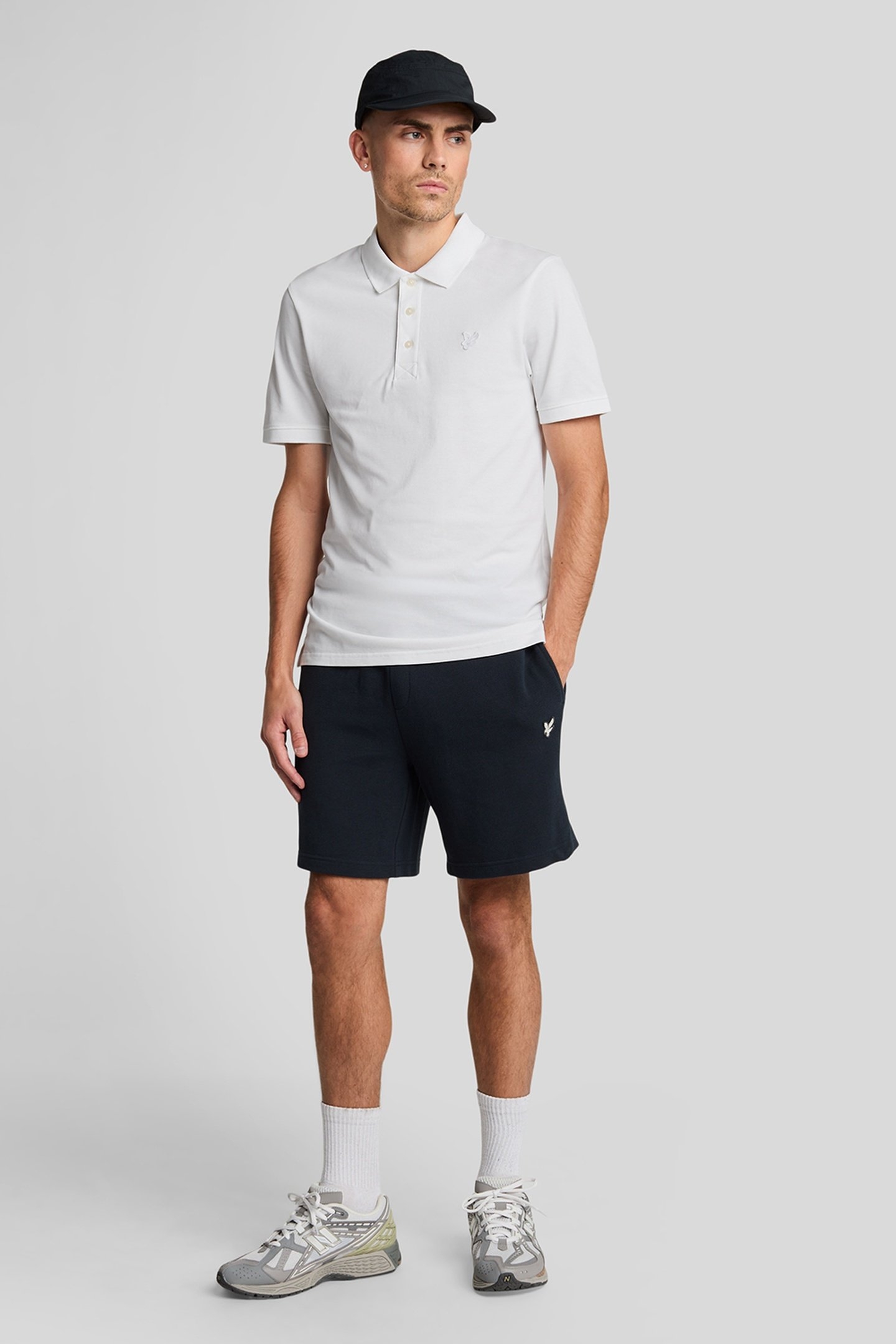 TONAL EAGLE POLO SHIRT WHITE 2
