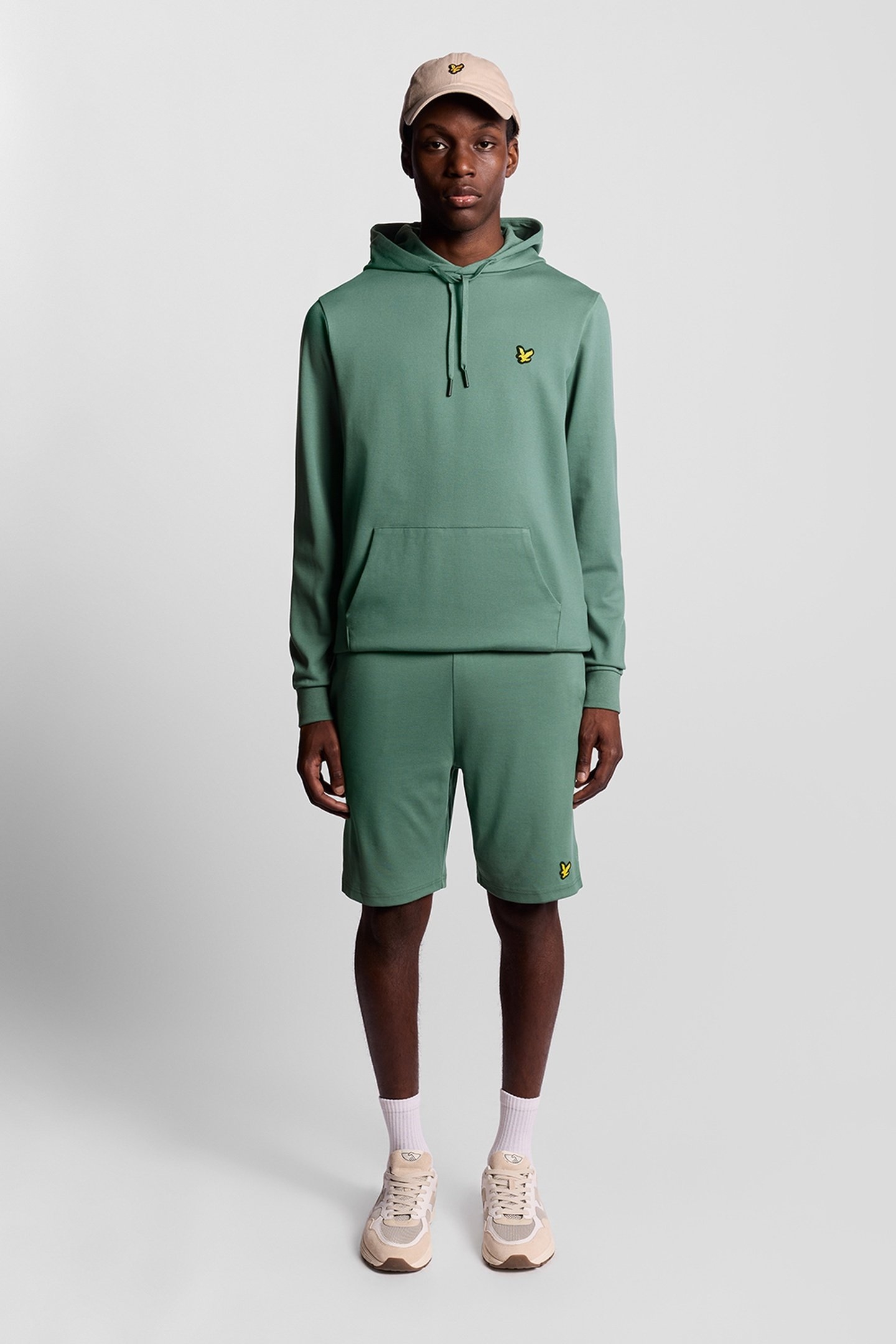 FLY FLEECE HOODIE SILVER PINE 1