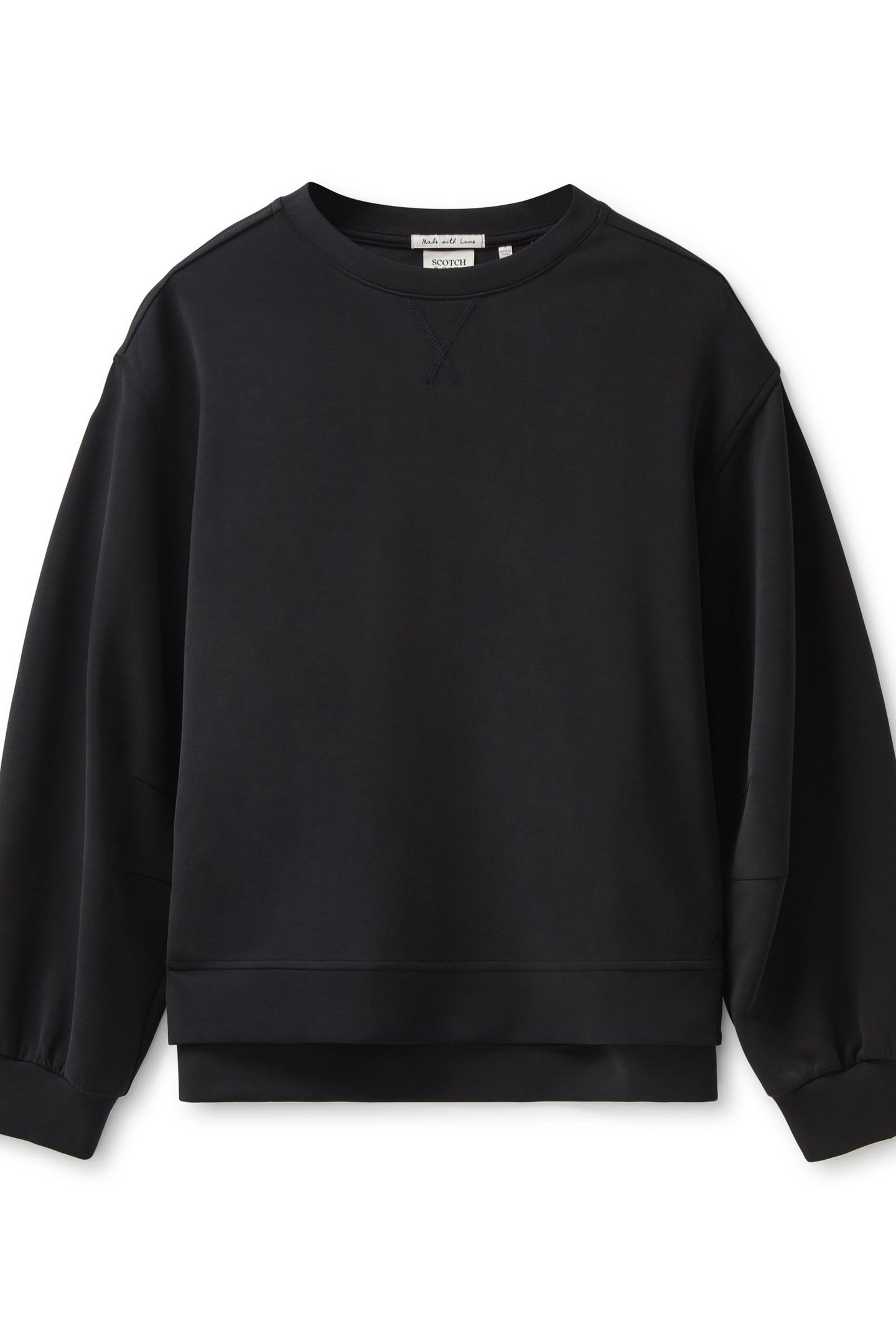 CREW NECK PULLOVER BLACK 5