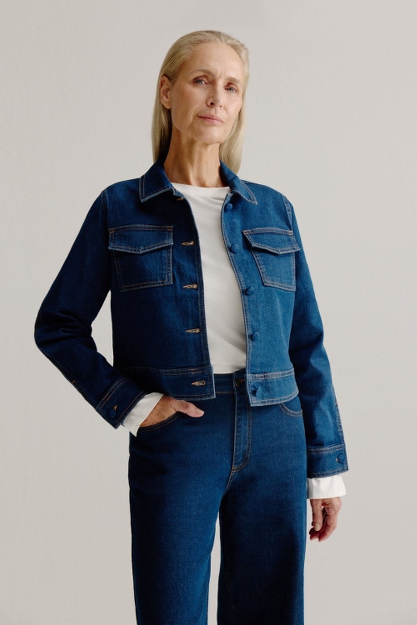 LINDY JACKET MID BLUE JEANS 2