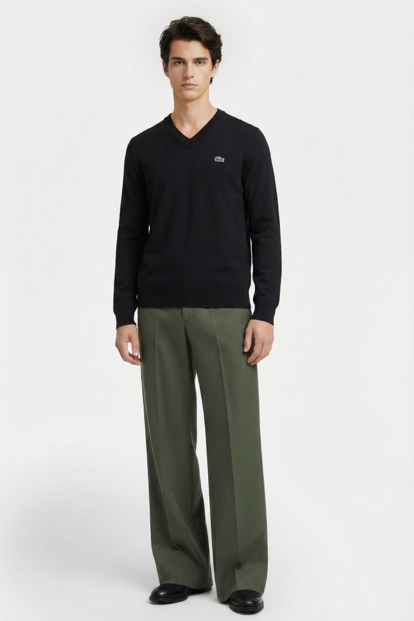 V-NECK SWEATER BLACK 1