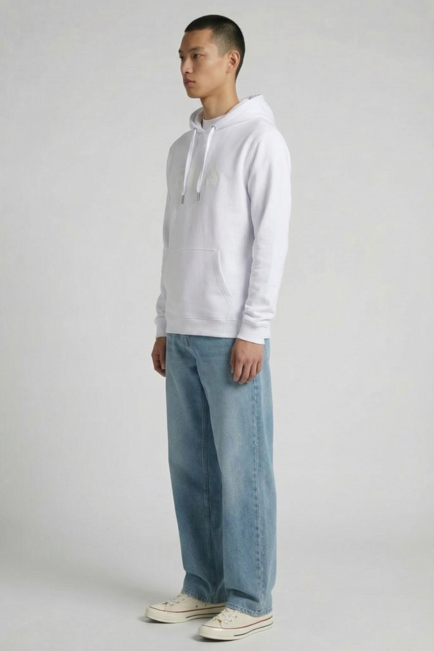 UNISEX ZOLTAN LOGO HOODY BRIGHT WHITE 3