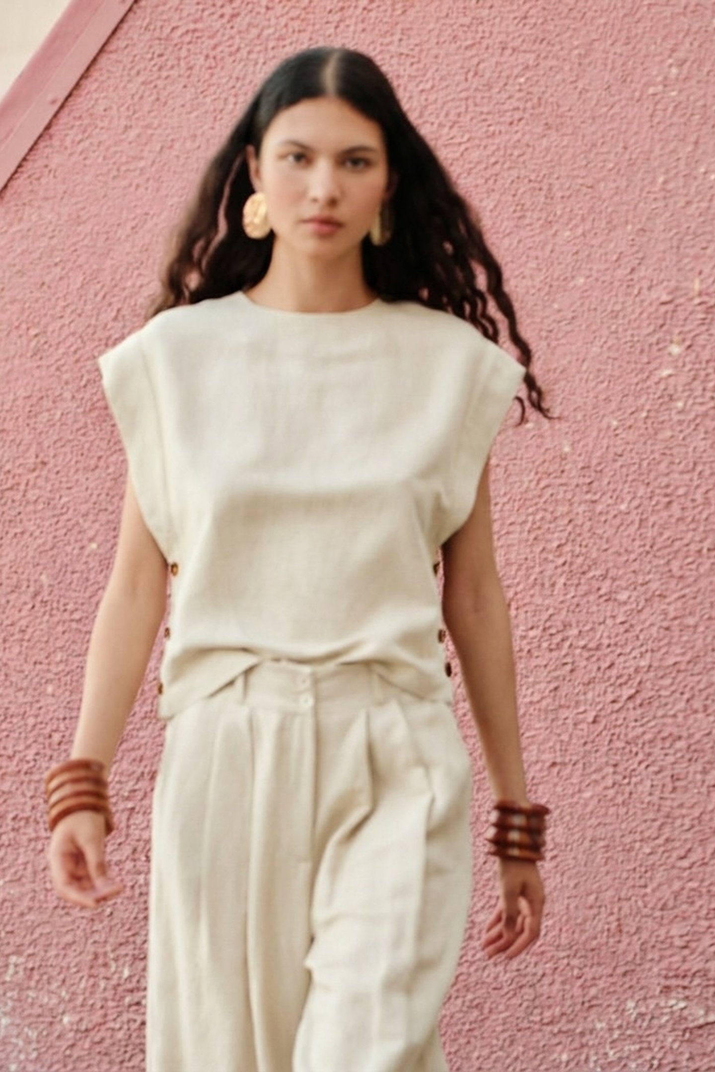 AGAPI BLOUSE LINO ECRU 4