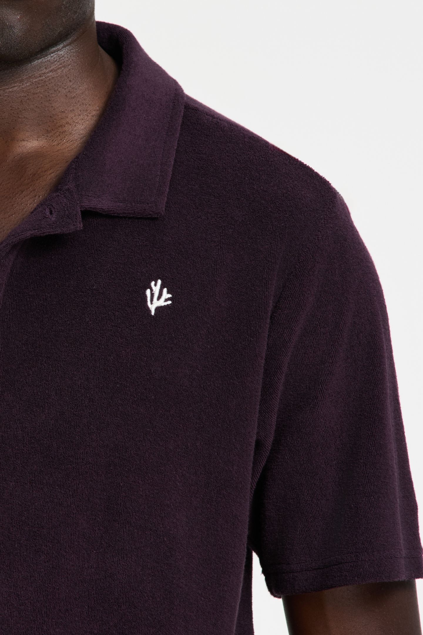 NICO TOWELING POLO SOLID PURPLE ROCK 8