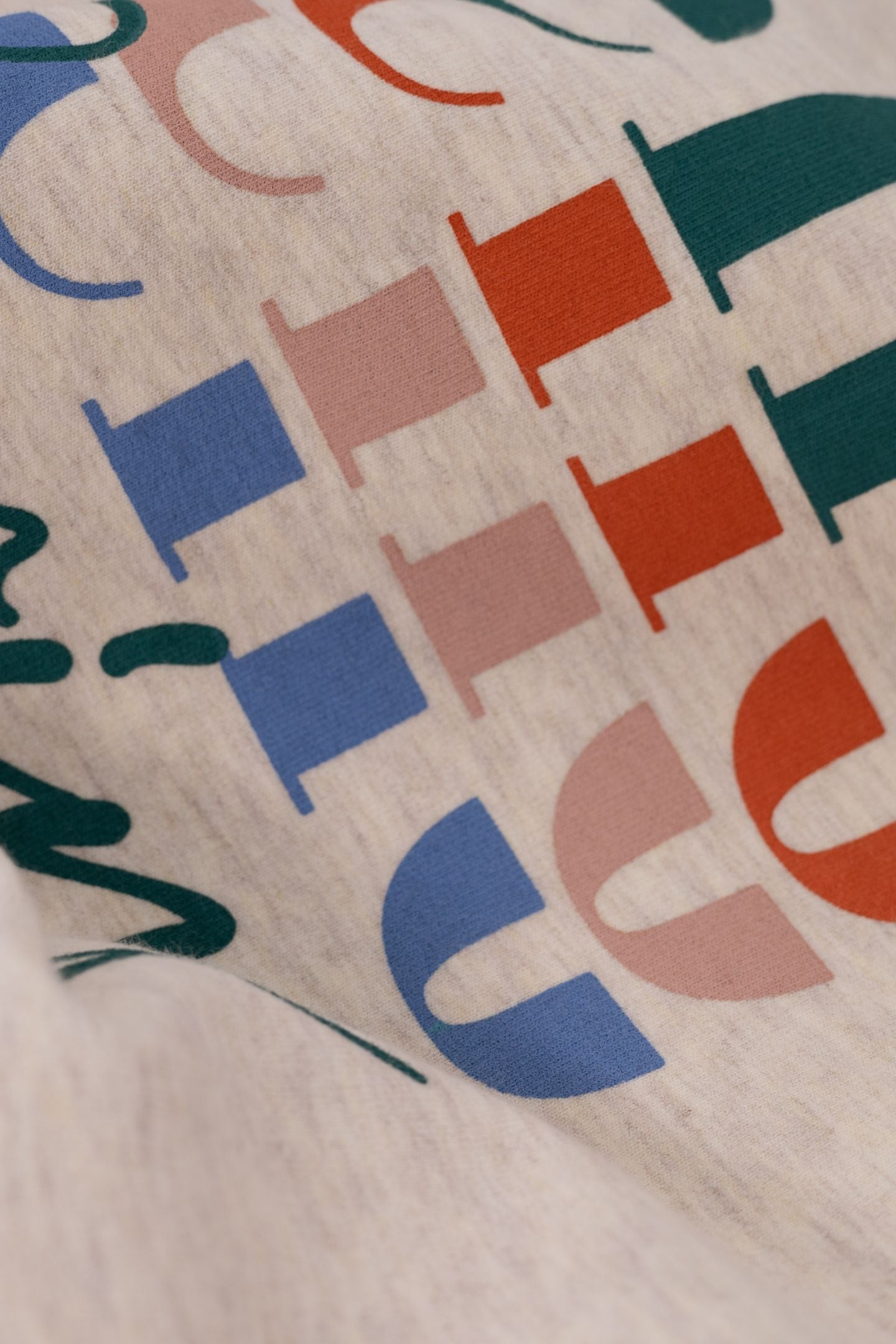 ECRU SWEATSHIRT WITH MULTICOLORED MESSAGE ECRU 7