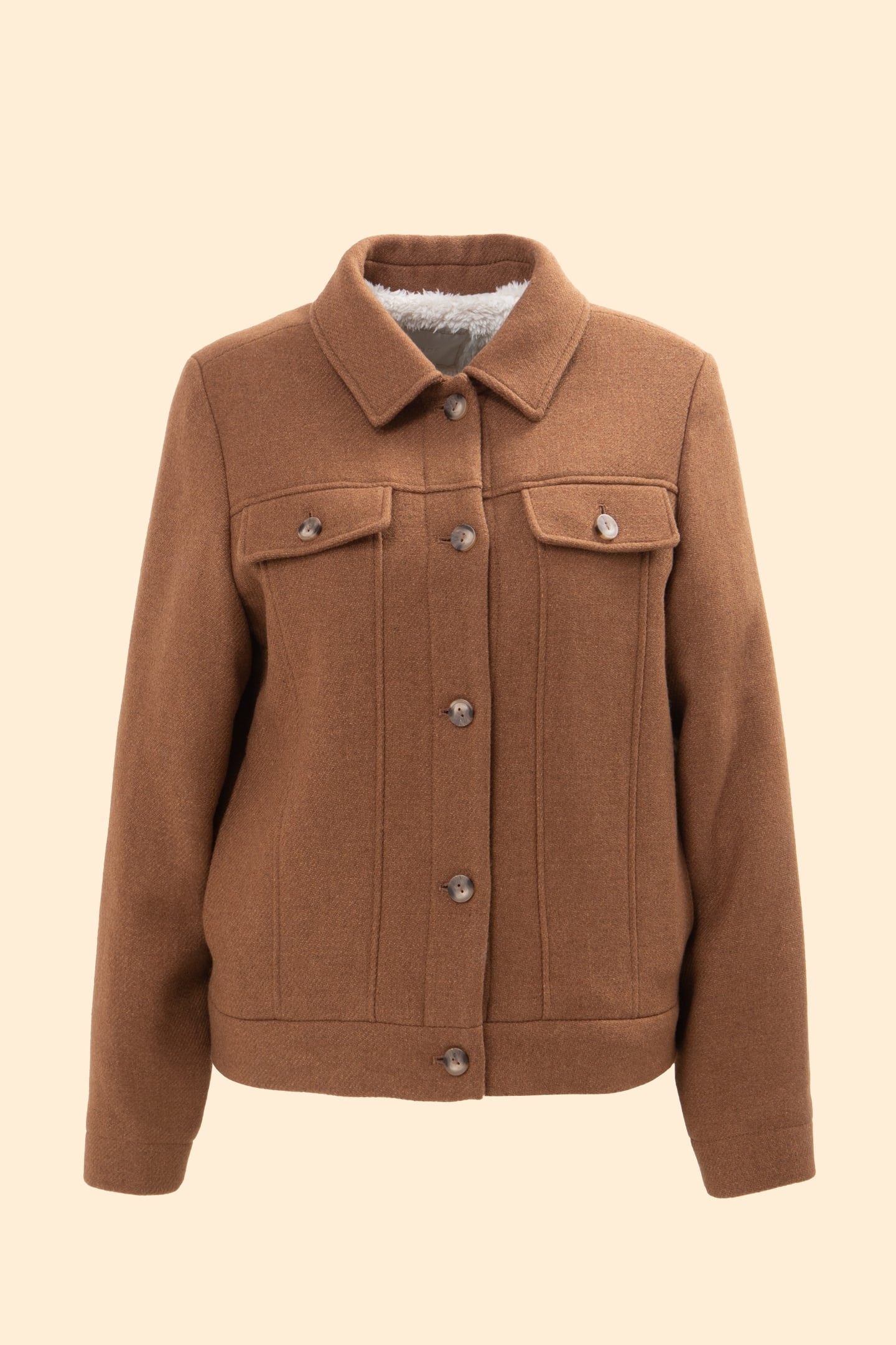 SHORT CAMEL FUR COAT CAMEL 4