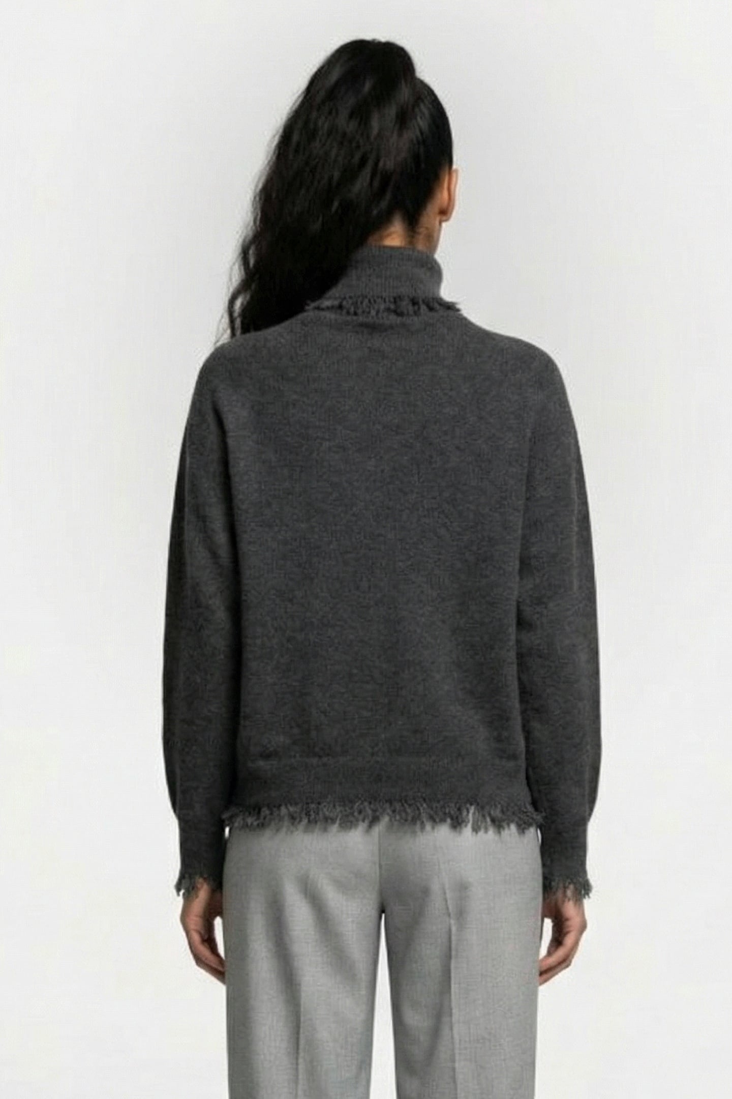 SUMAC PULLOVER DARK GREY MELANGE 2