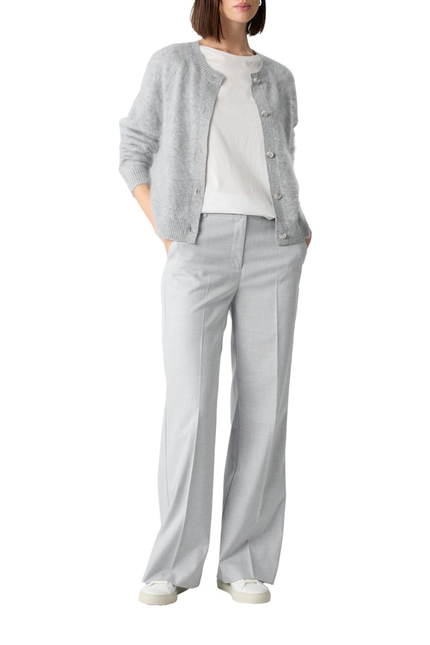 COMMA CARDIGAN GREY-LIGHT 2